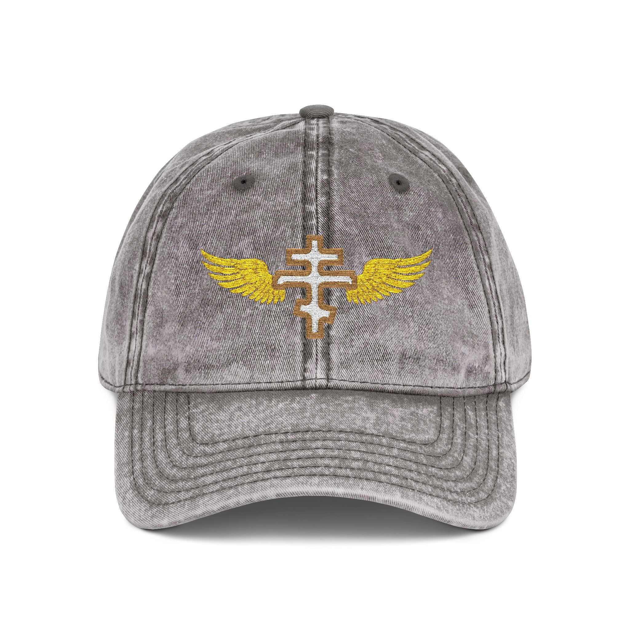 White Orthodox Vintage Embroidered Cap