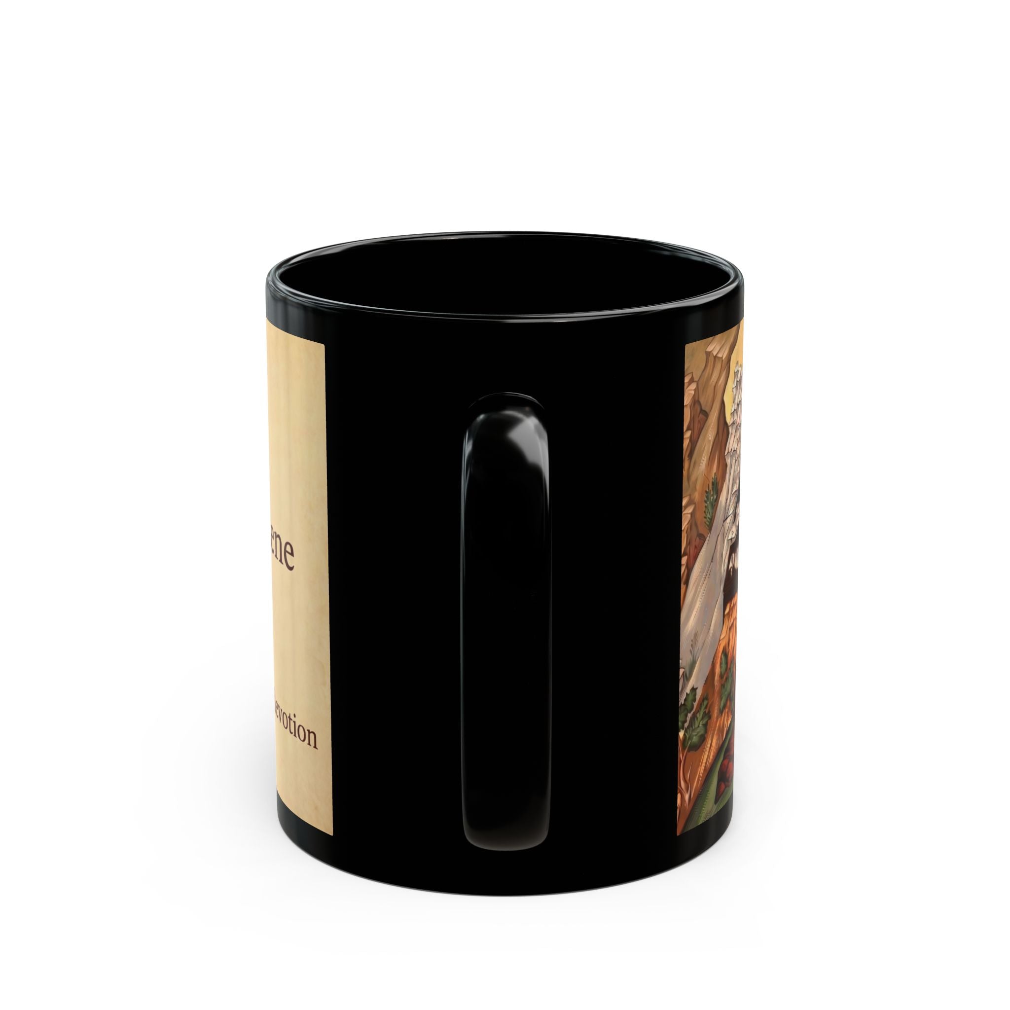 Saint Mary Magdalene Orthodox Christian Black Coffee Mug — Orthodox Faith Gift
