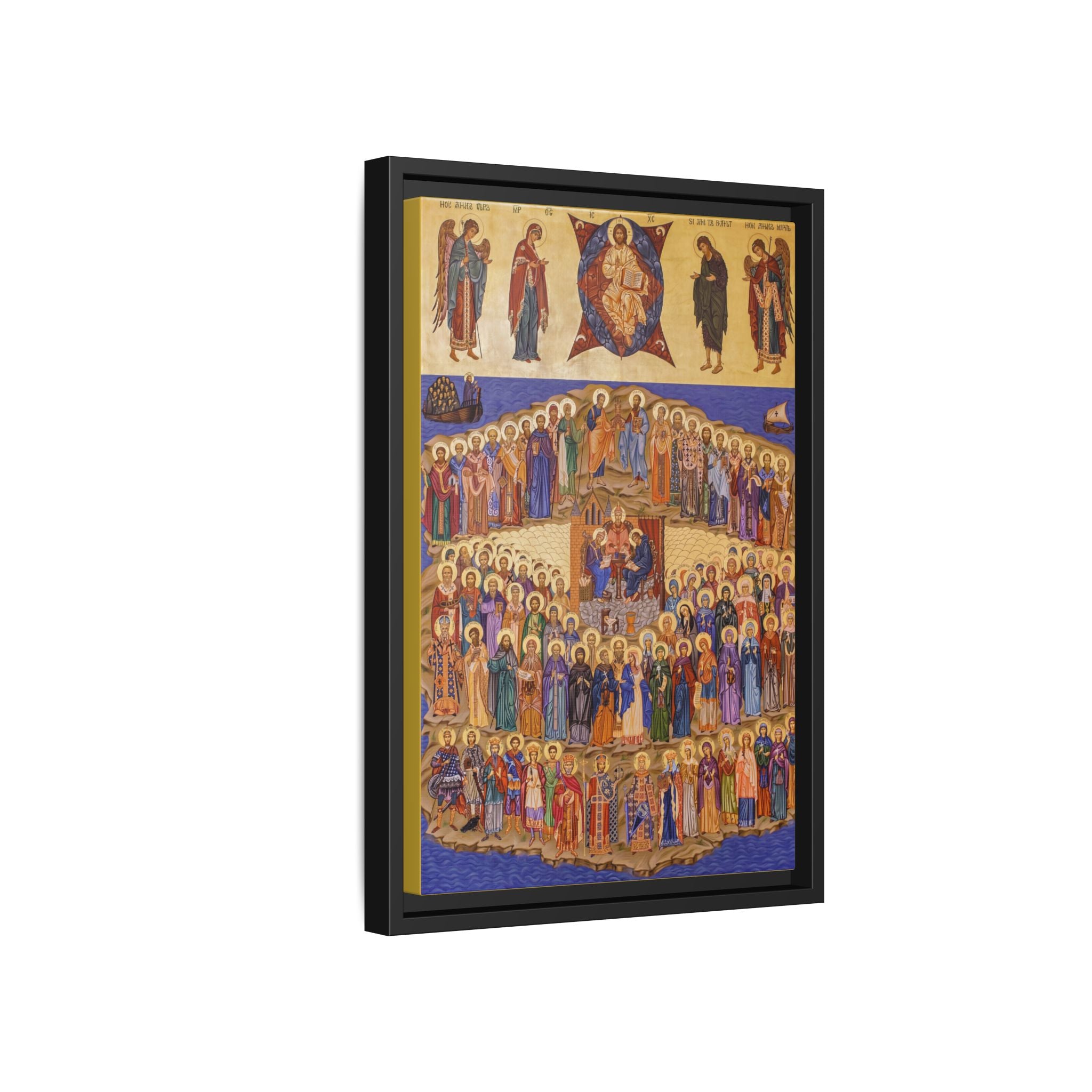 All Saints of Britain and Ireland Framed Canvas Icon