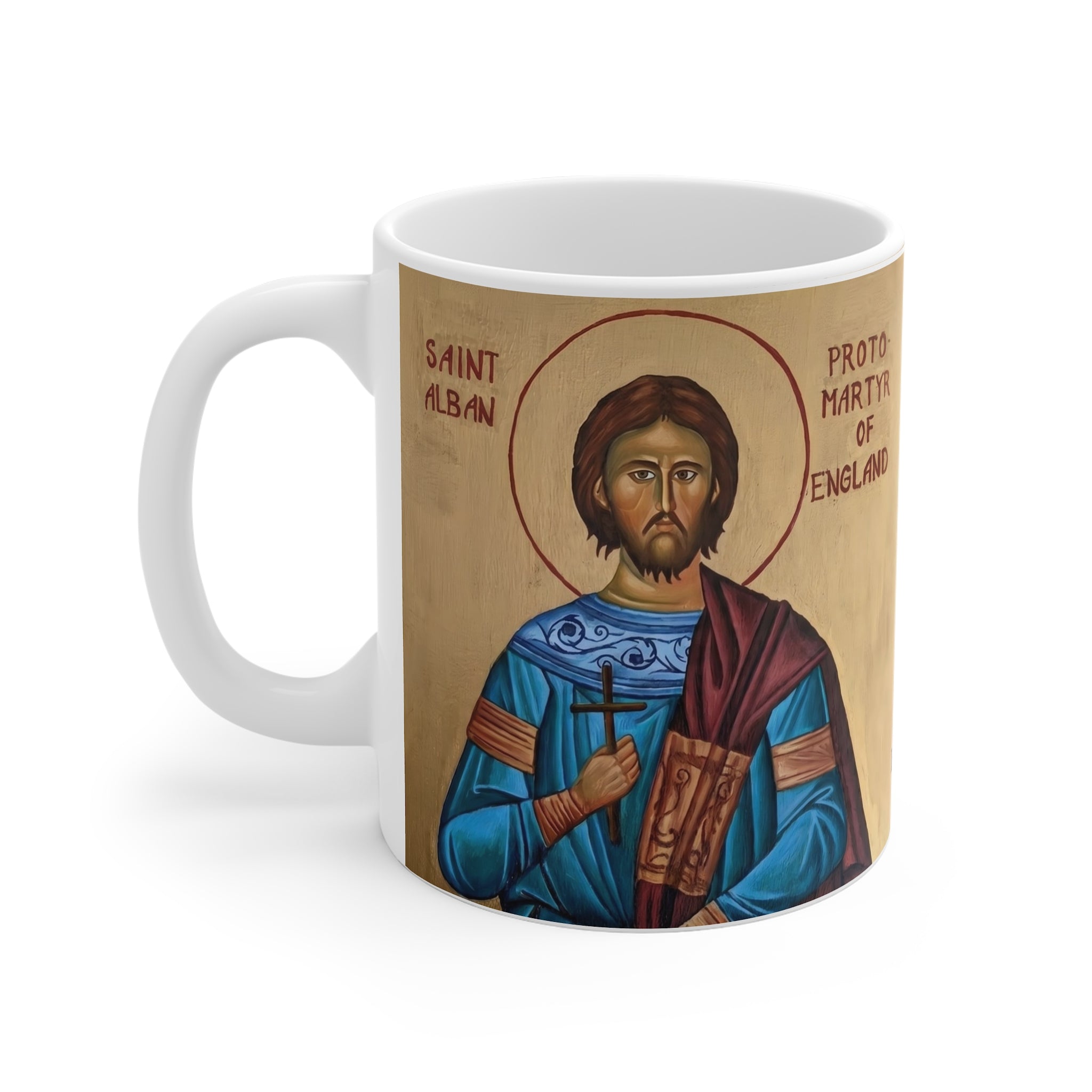 Saint Alban the Protomartyr of Britain White Coffee Mug