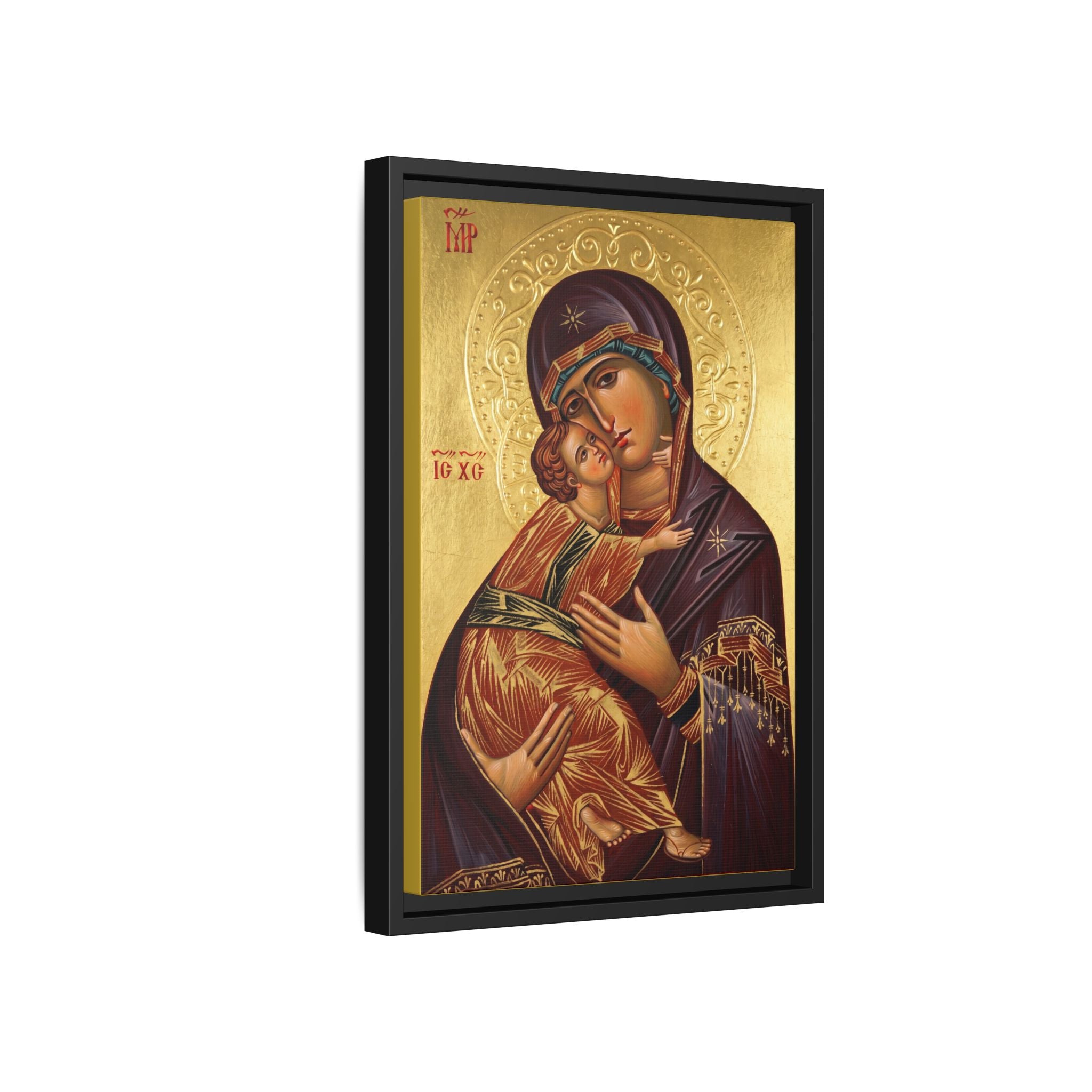 Theotokos of Vladimir Framed Canvas Icon
