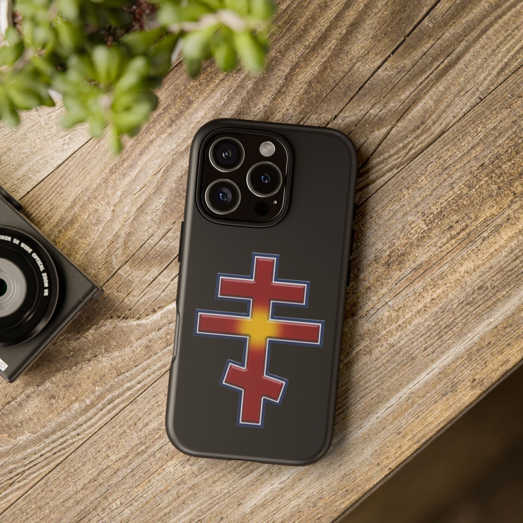 North Macedonian Orthodox Cross design on a matte phone case — additional view 6