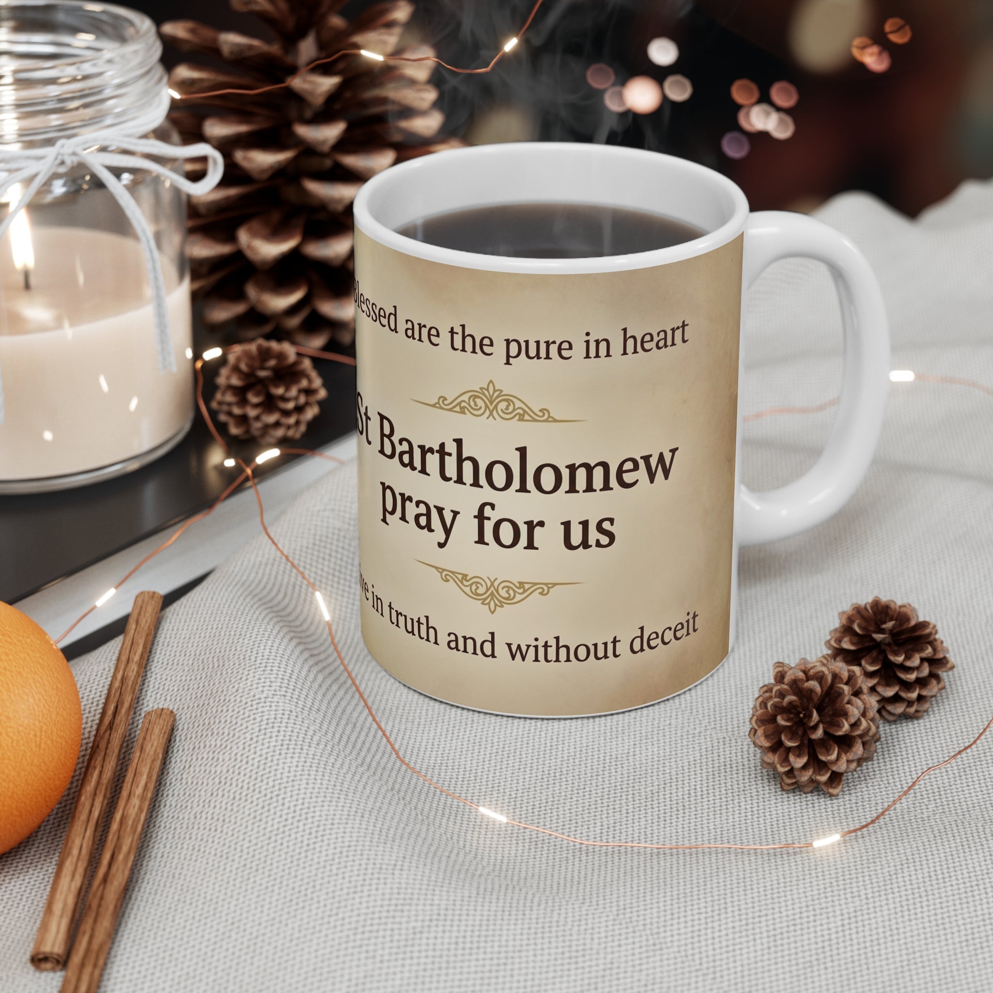 Saint Bartholomew the Apostle Orthodox Christian Coffee Mug — Orthodox Coffee Mug