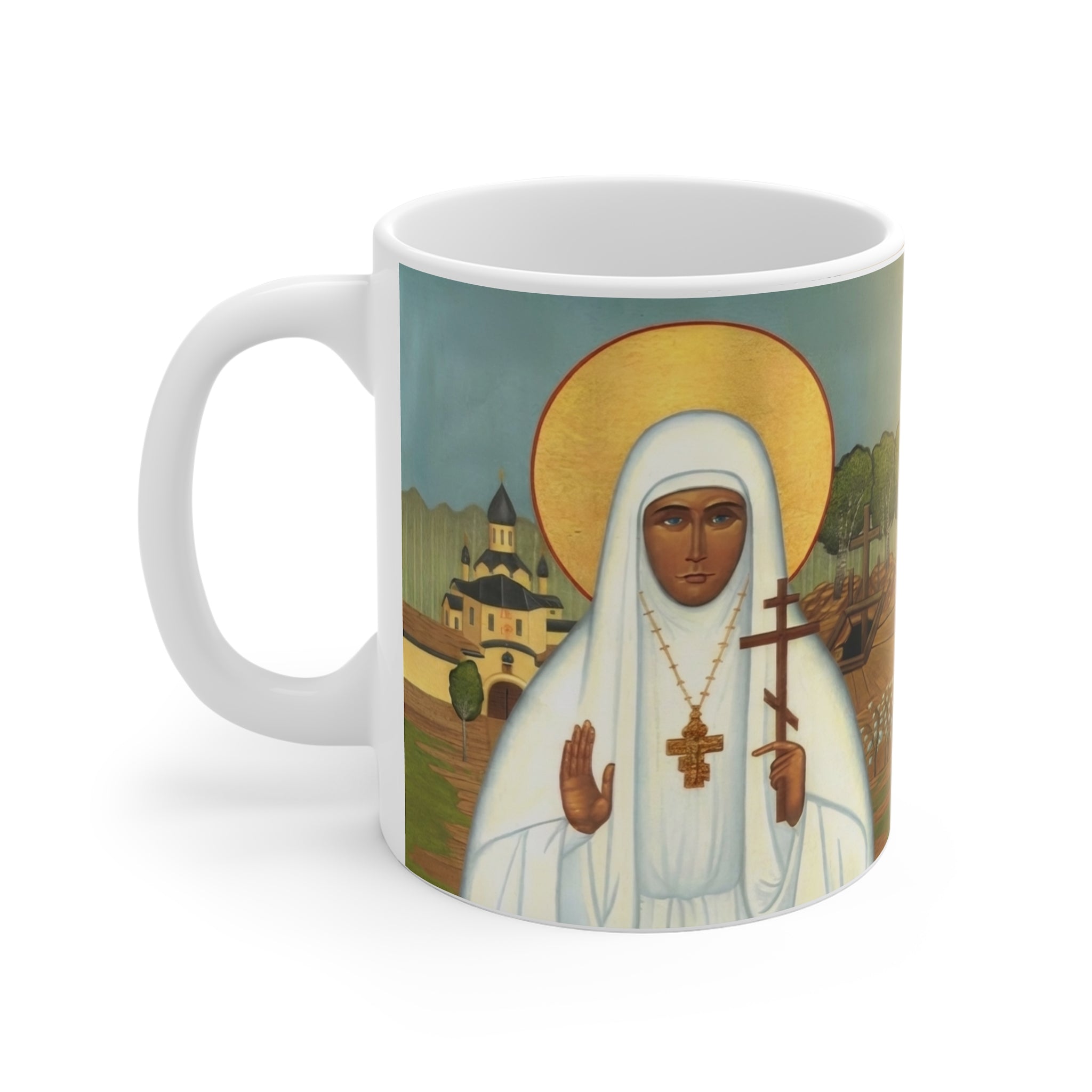 New Martyr Elizabeth White Coffee Mug