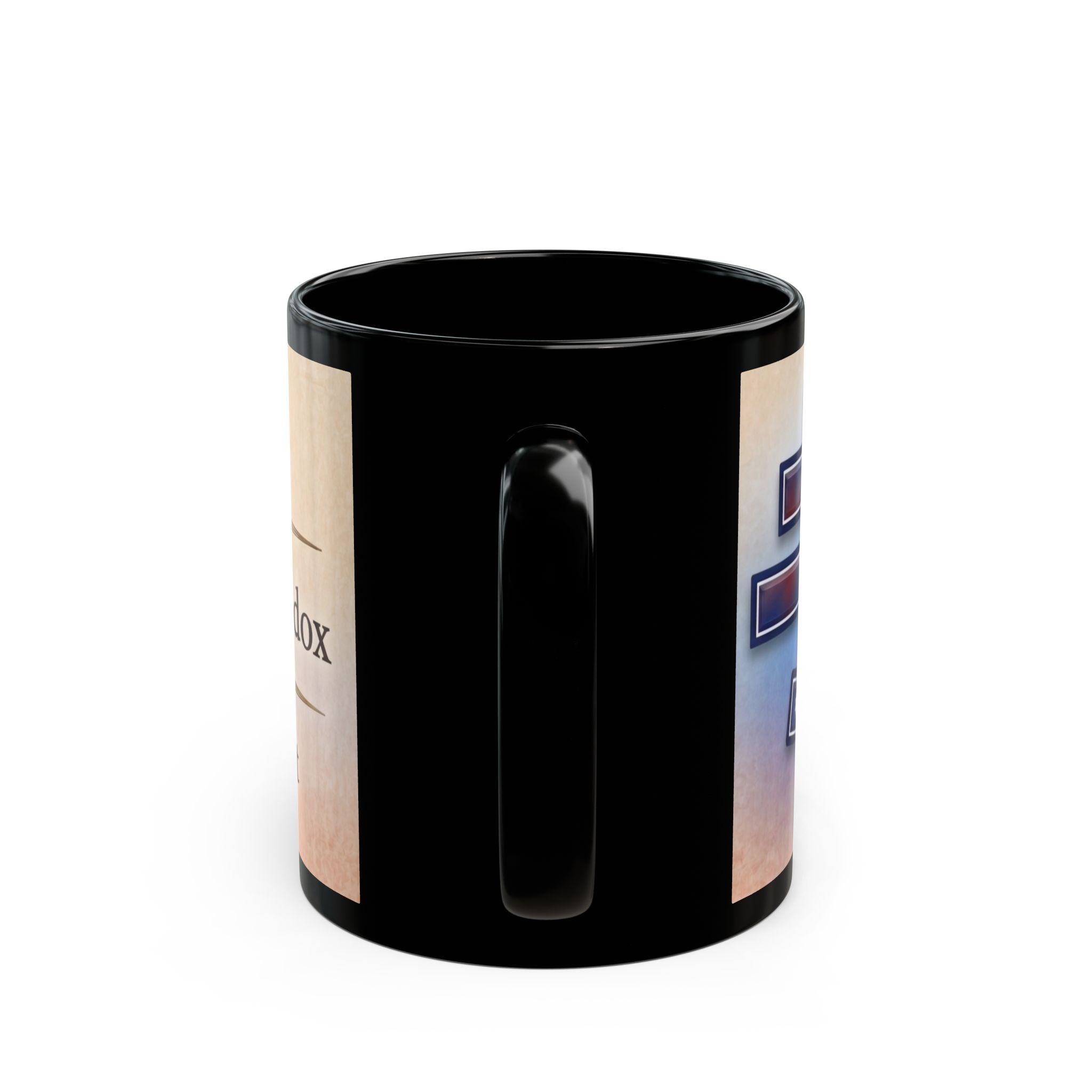 Australian Orthodox Christian Black Coffee Mug — Orthodox Faith Gift