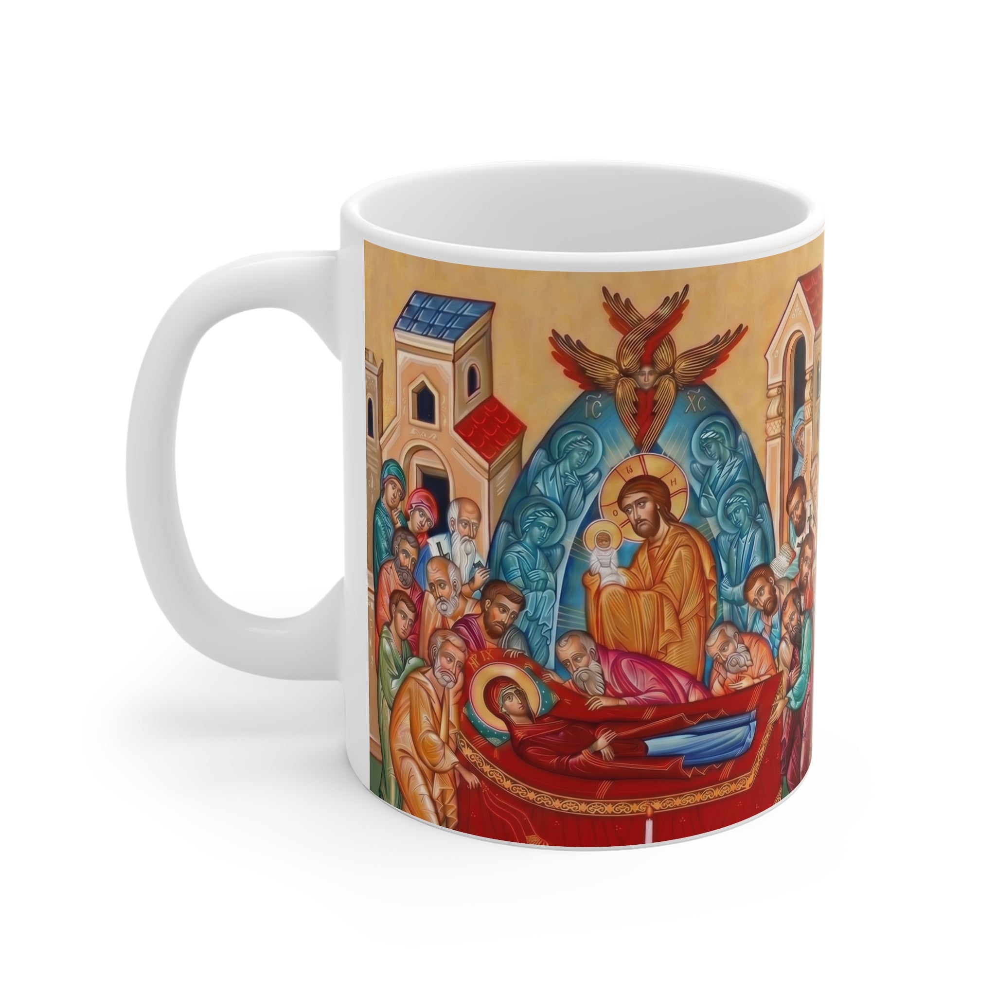 Dormition of the Theotokos Orthodox Christian Coffee Mug — Orthodox Christian Gift