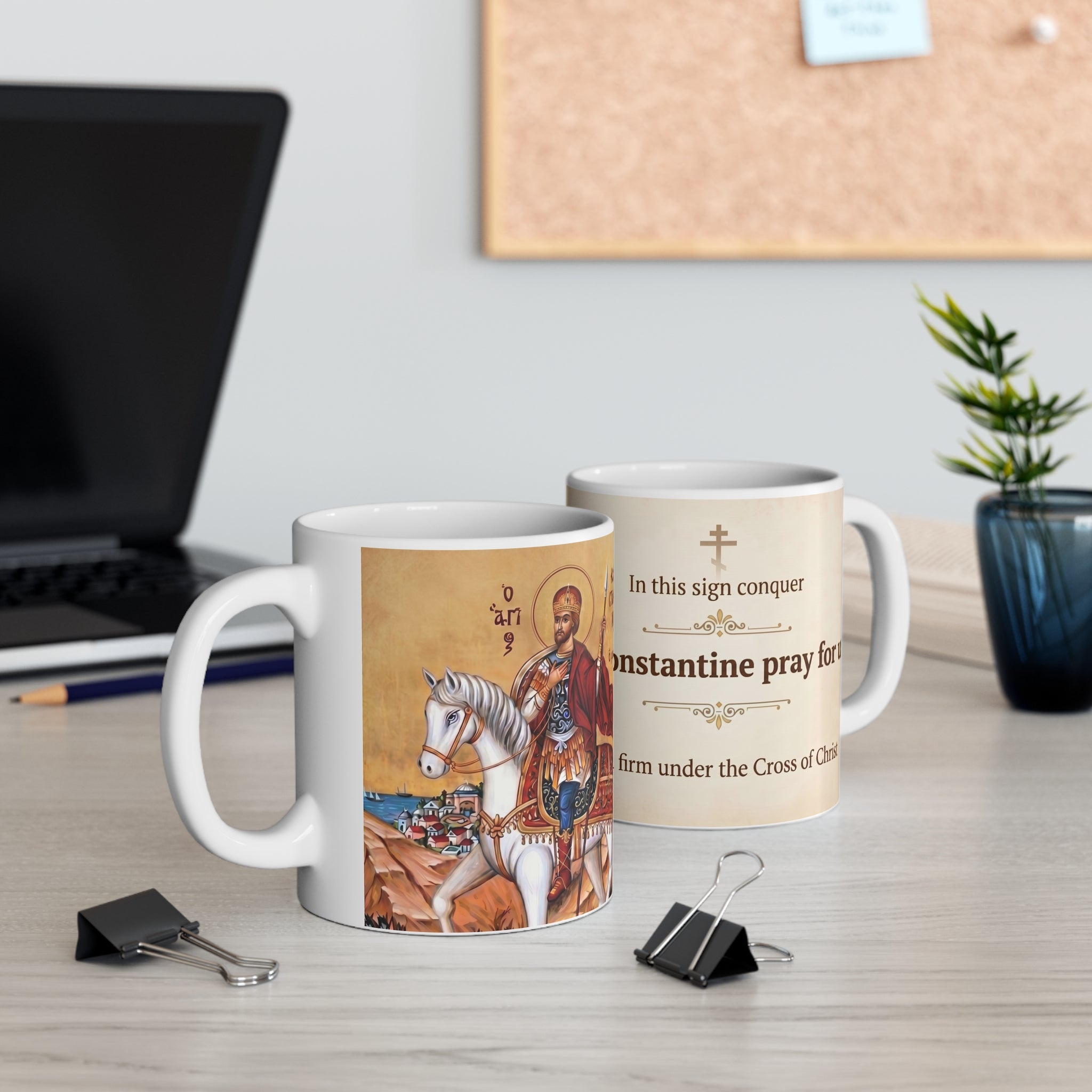 Saint Constantine the Great Orthodox Christian Coffee Mug — Christian Gift Idea