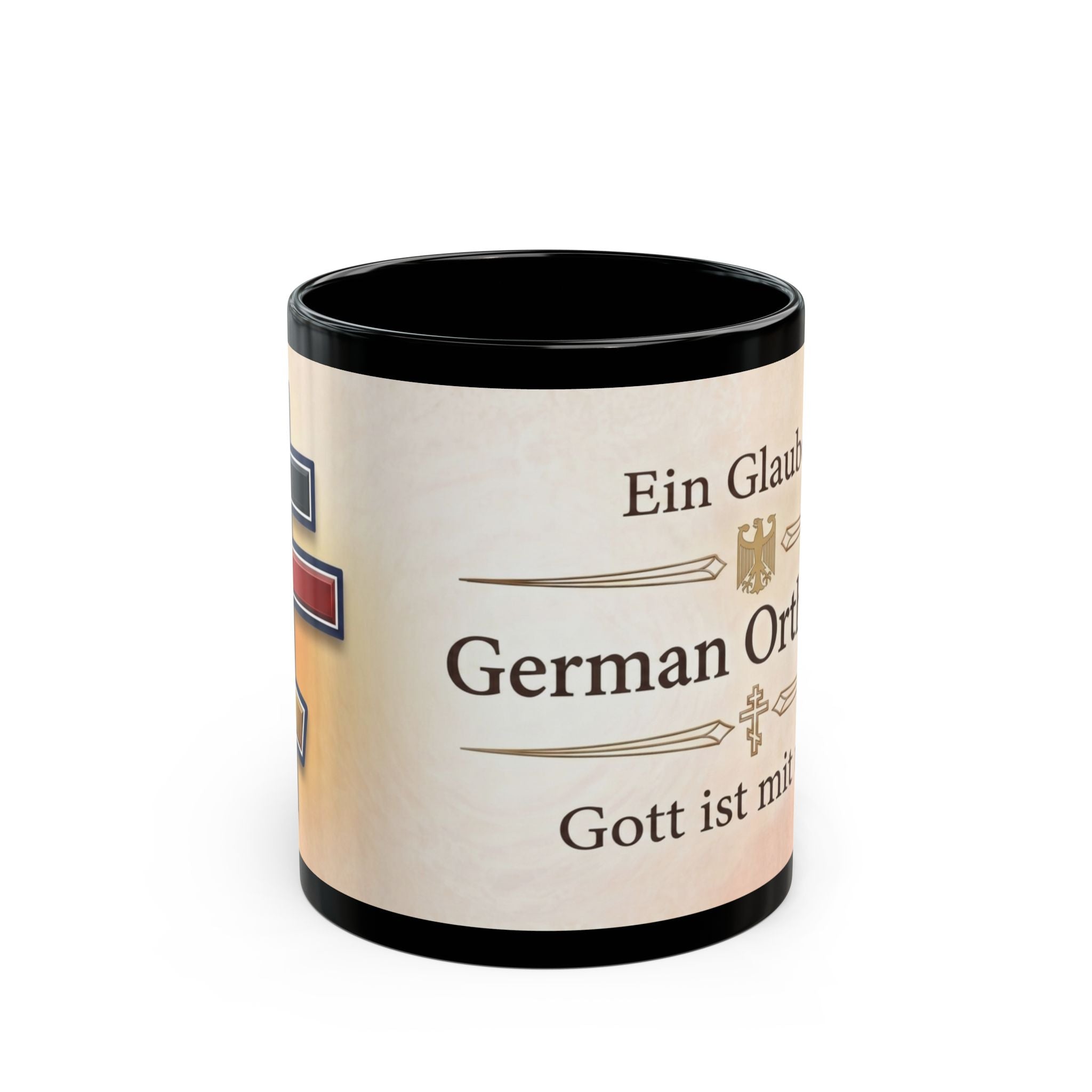 German Orthodox Christian Black Coffee Mug — Orthodox Christian Mug
