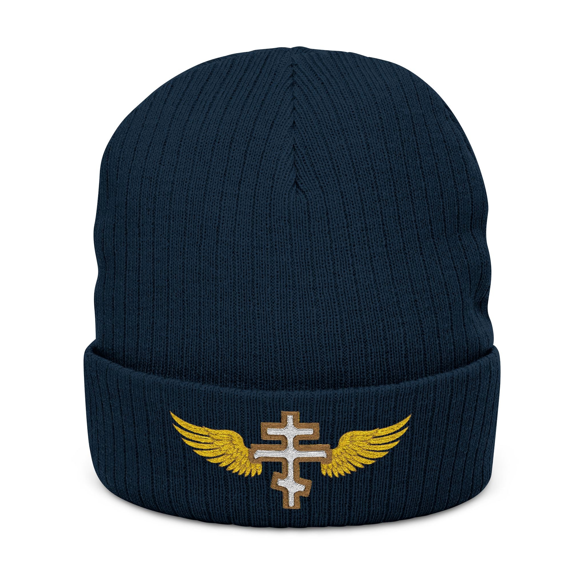 White Orthodox Embroidered Beanie