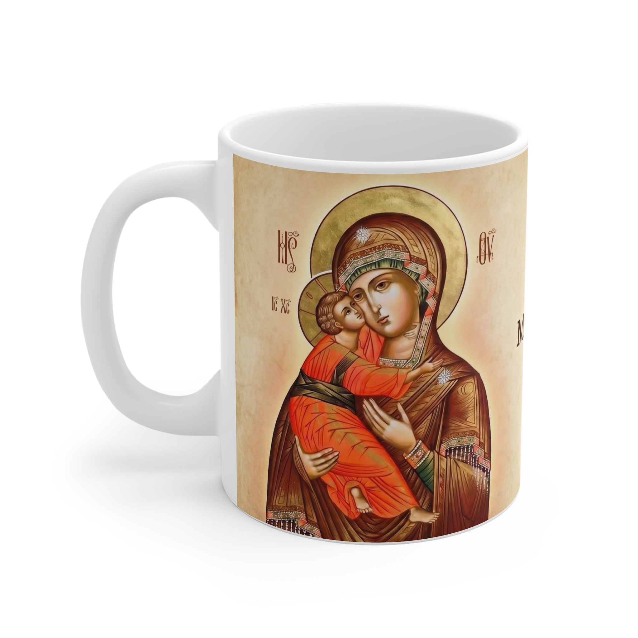 Theotokos of Vladimir Orthodox Christian Coffee Mug — Orthodox Christian Gift