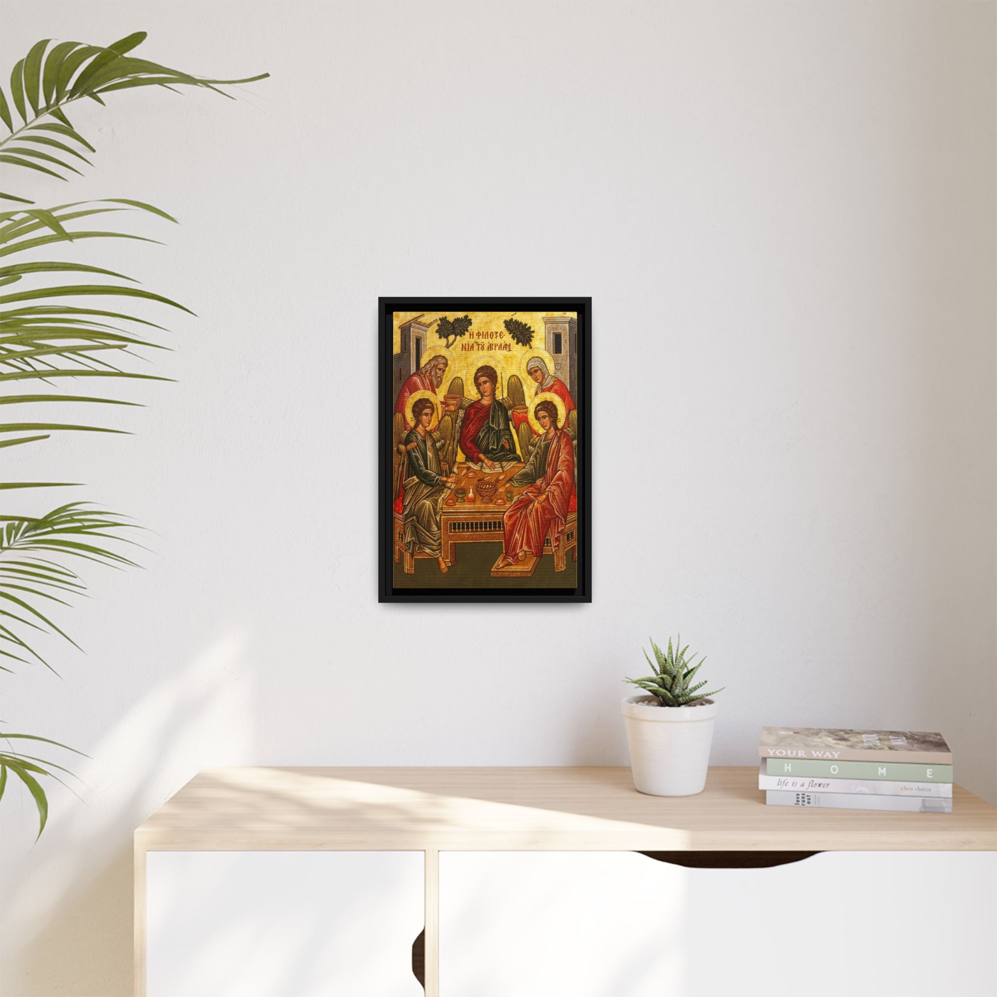 The Old Testament Trinity Framed Canvas Icon