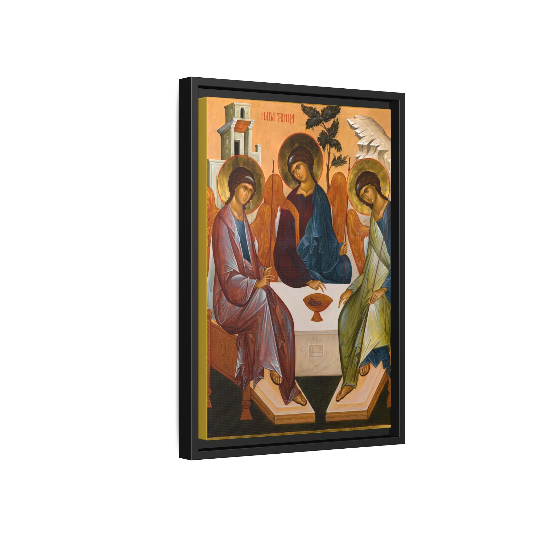 The Holy Trinity Rublev Framed Canvas Icon