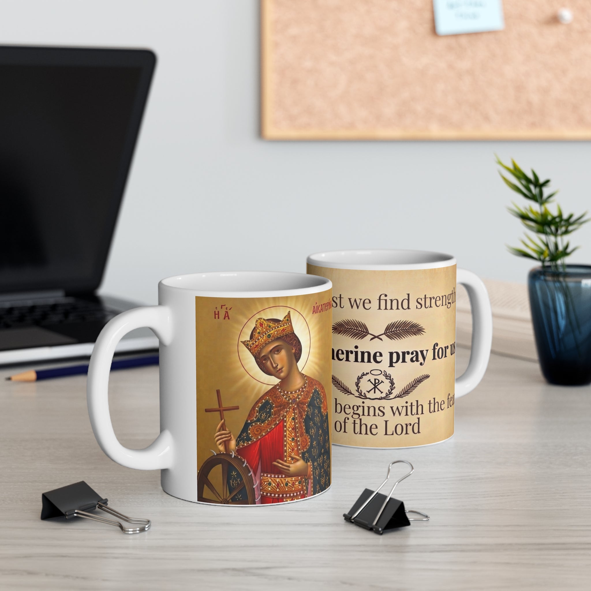 Saint Catherine of Alexandria Orthodox Christian Coffee Mug — Christian Gift Idea
