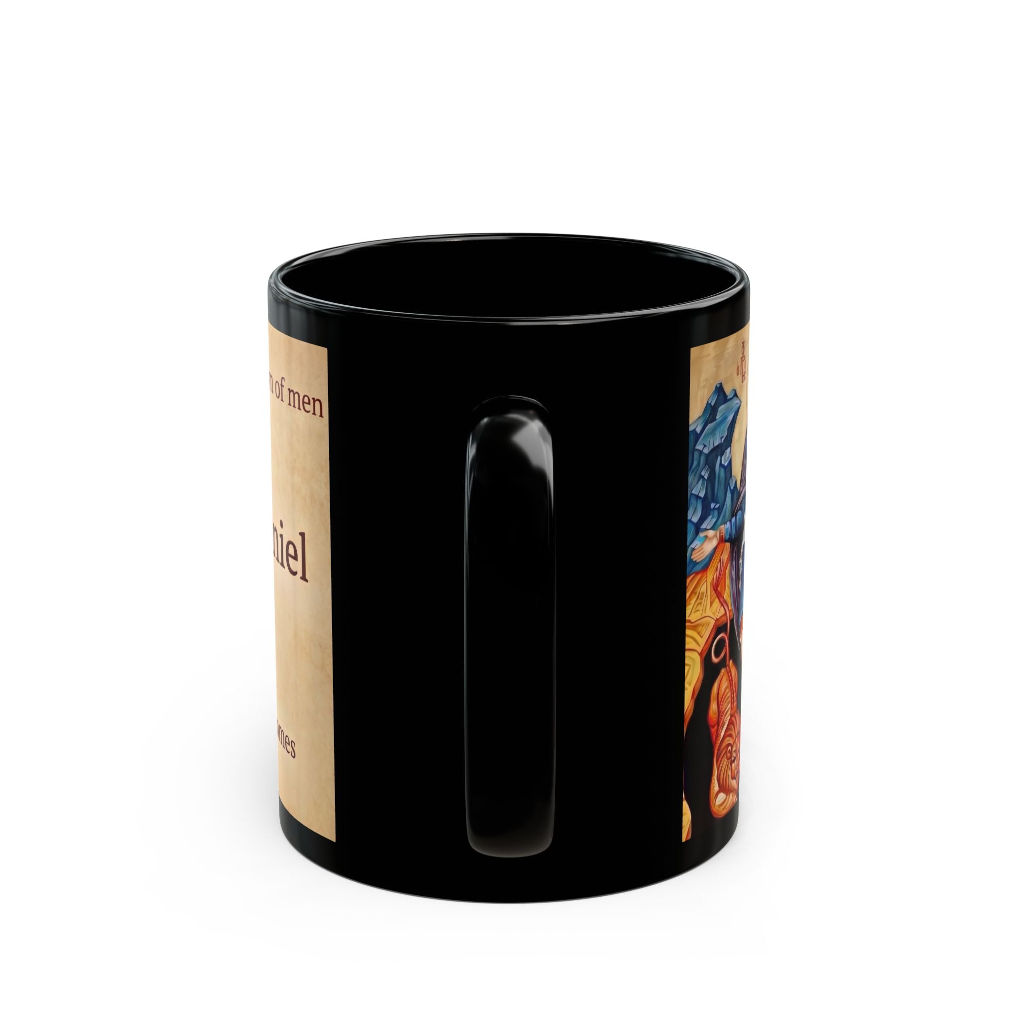 Holy Prophet Daniel Black Coffee Mug
