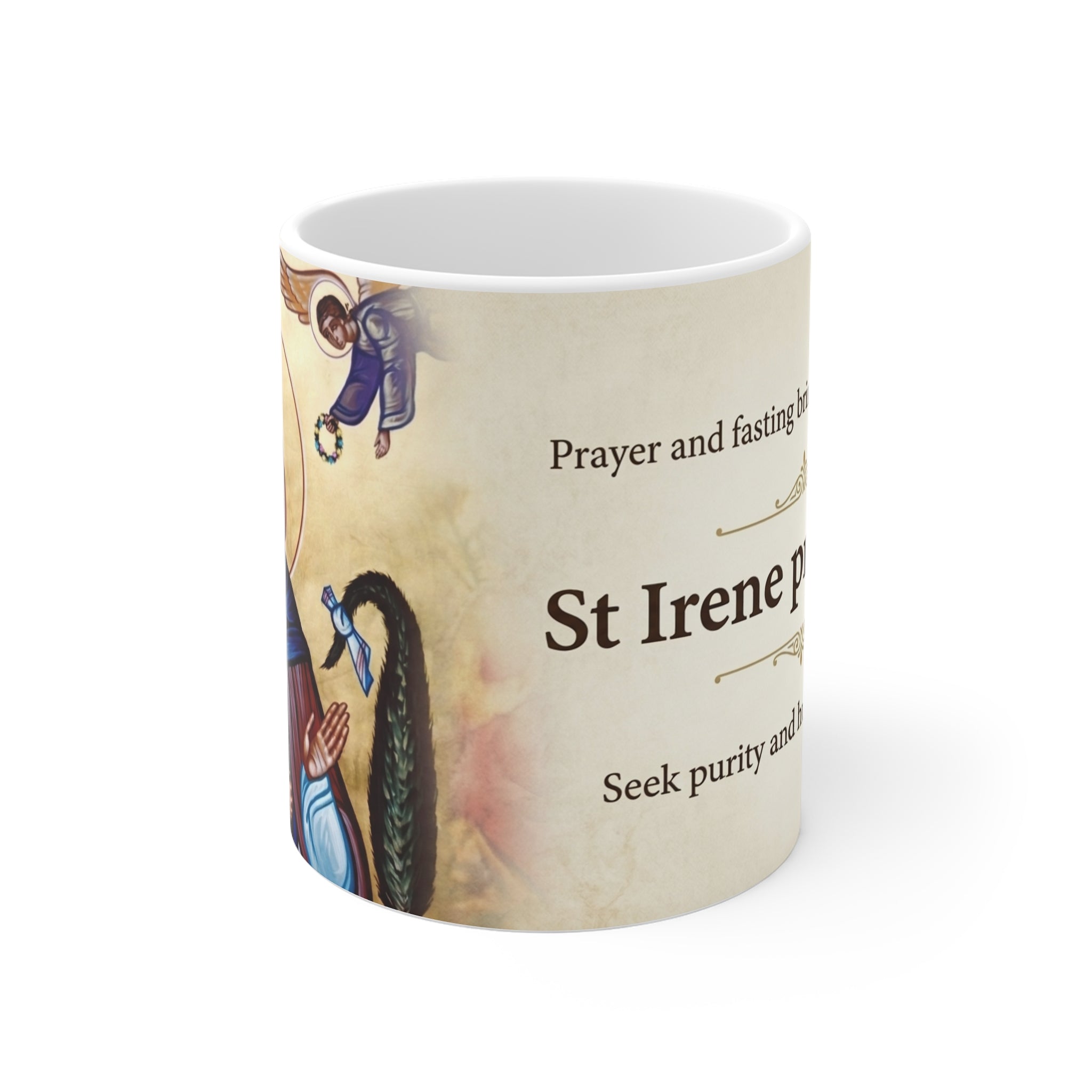 Saint Irene Chrysovalantou Orthodox Christian Coffee Mug — Orthodox Mug Gift