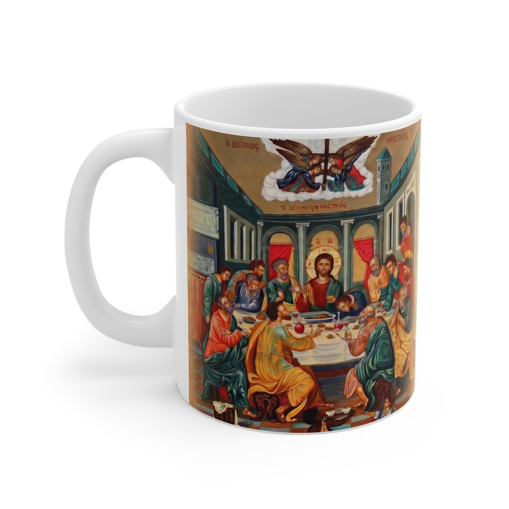 The Last Supper Icon White Coffee Mug