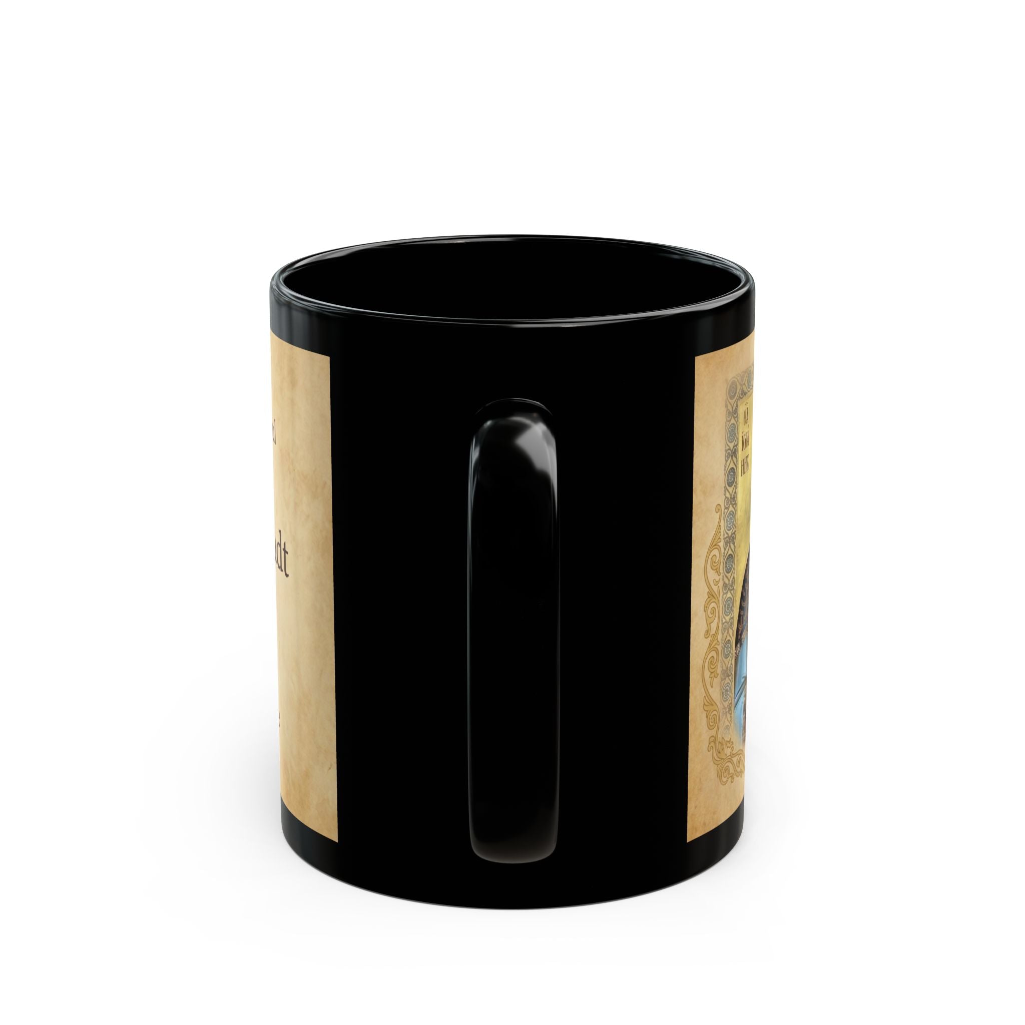 Saint John of Kronstadt Orthodox Christian Black Coffee Mug — Orthodox Faith Gift