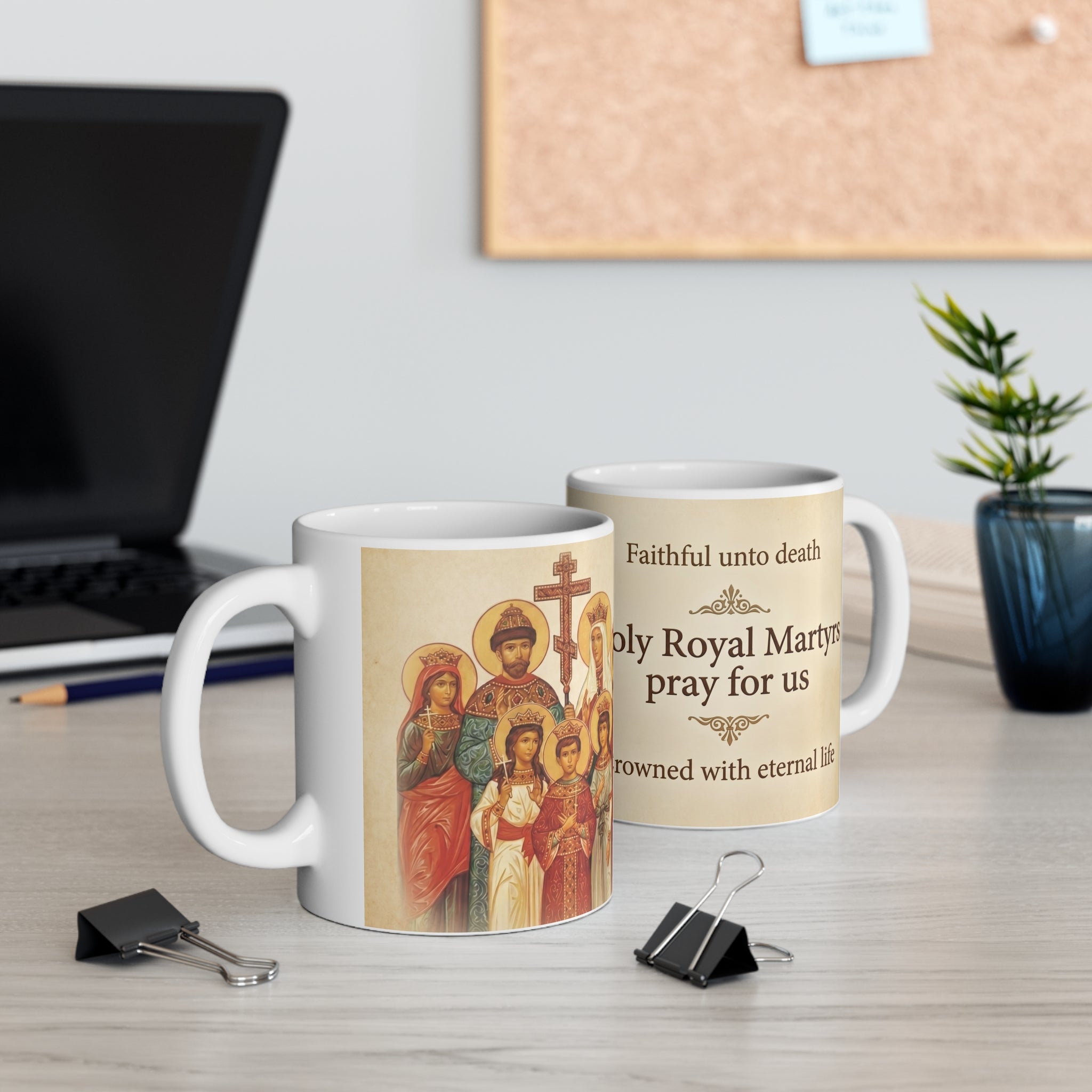 Holy Royal Martyrs Family Orthodox Christian Coffee Mug — Christian Gift Idea