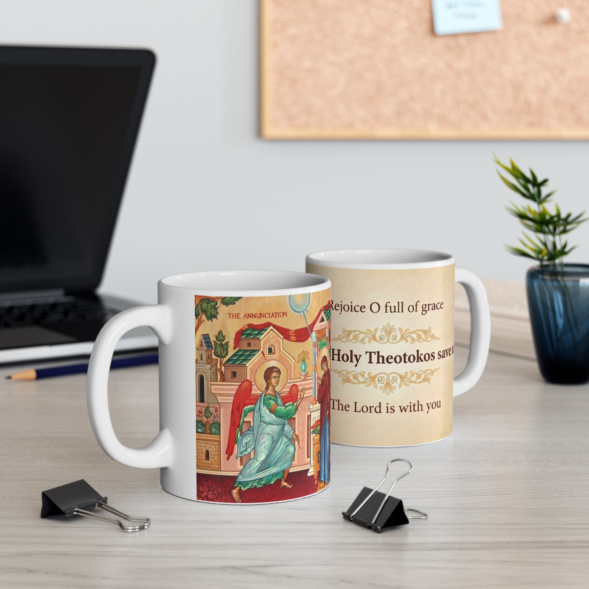 Annunciation Orthodox Christian Coffee Mug — Christian Gift Idea