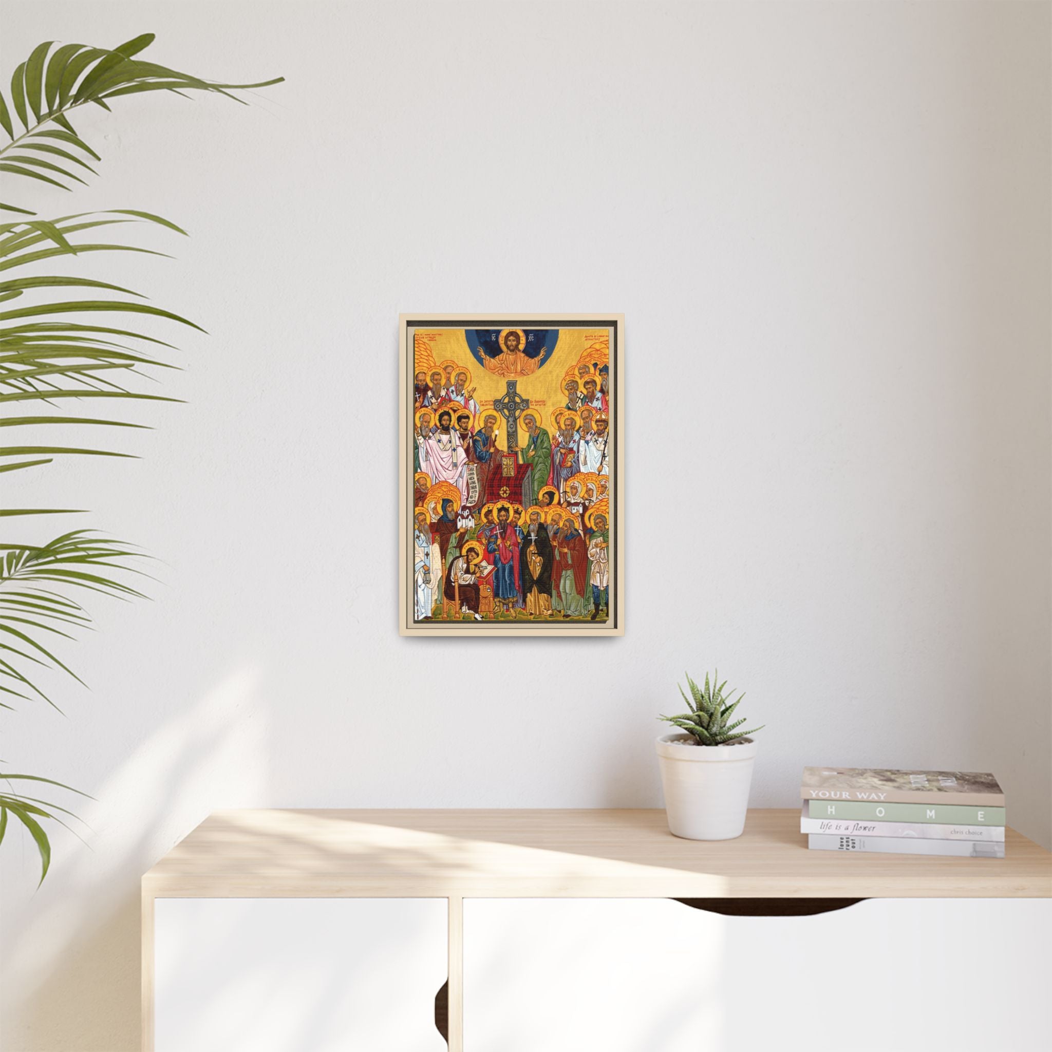 Framed canvas icon of All Saints of Scotland Orthodox, traditional Orthodox Christian artwork