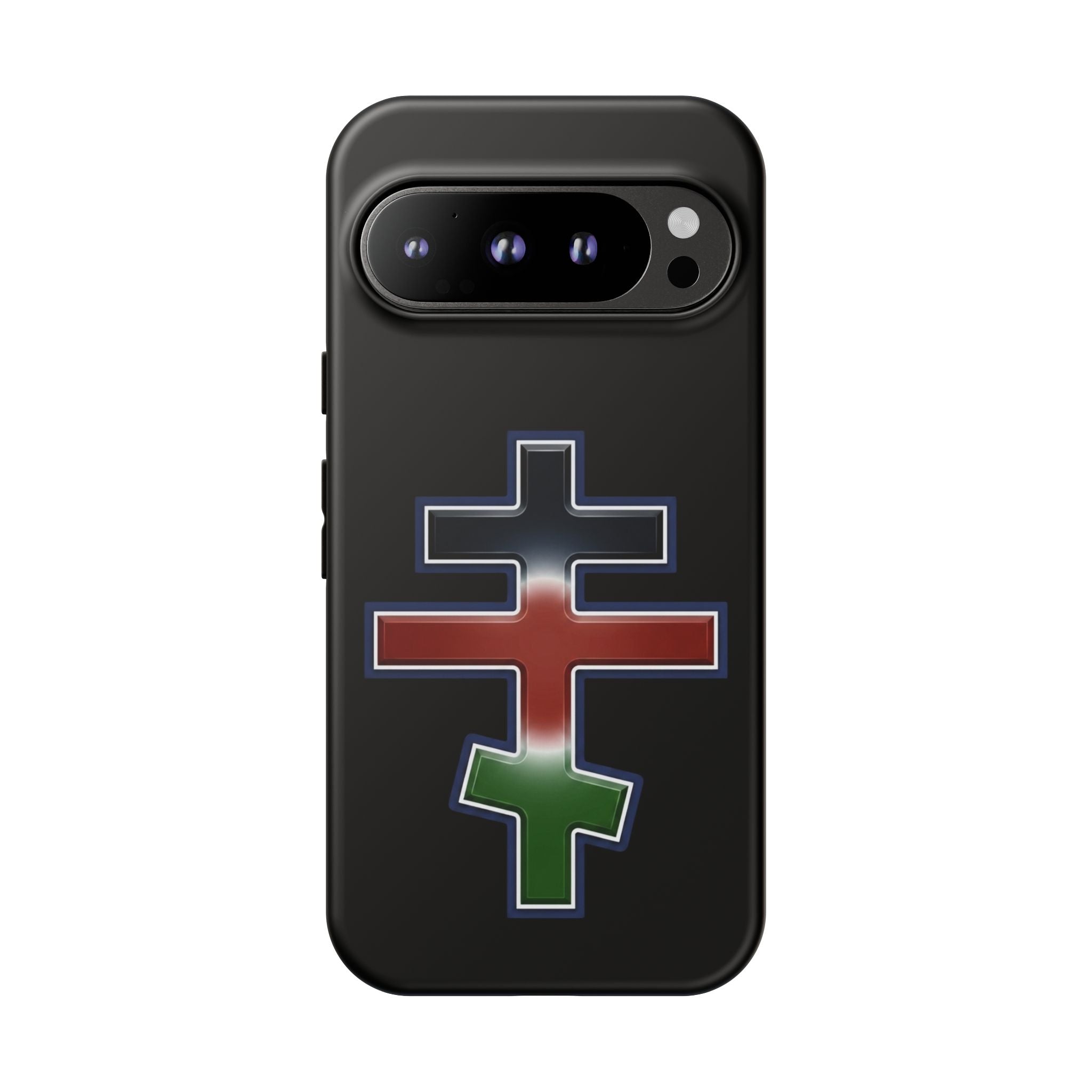 Kenyan Orthodox Cross design on a matte phone case — additional view 2