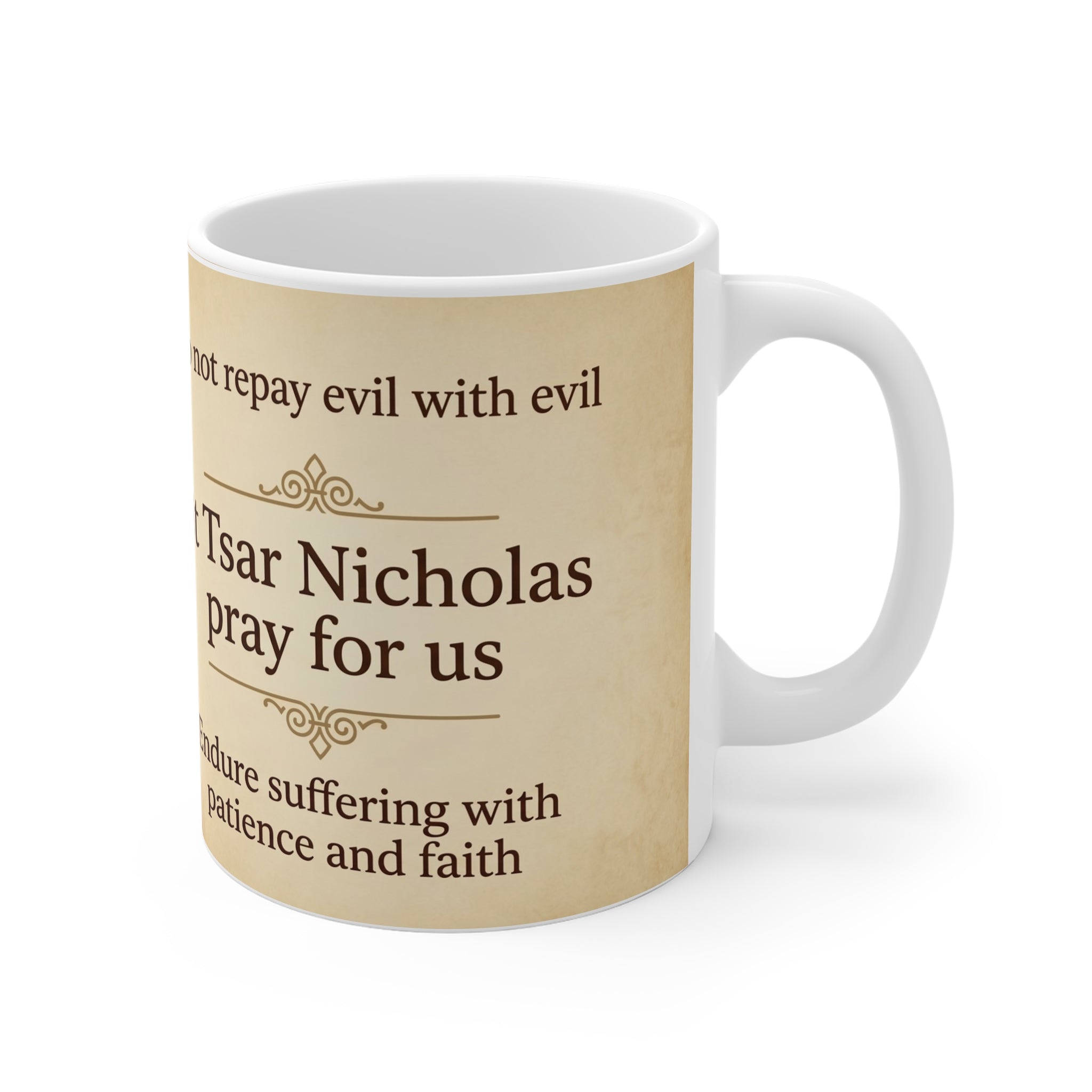Saint Tsar Nicholas II Orthodox Christian Coffee Mug — Orthodox Christian Mug