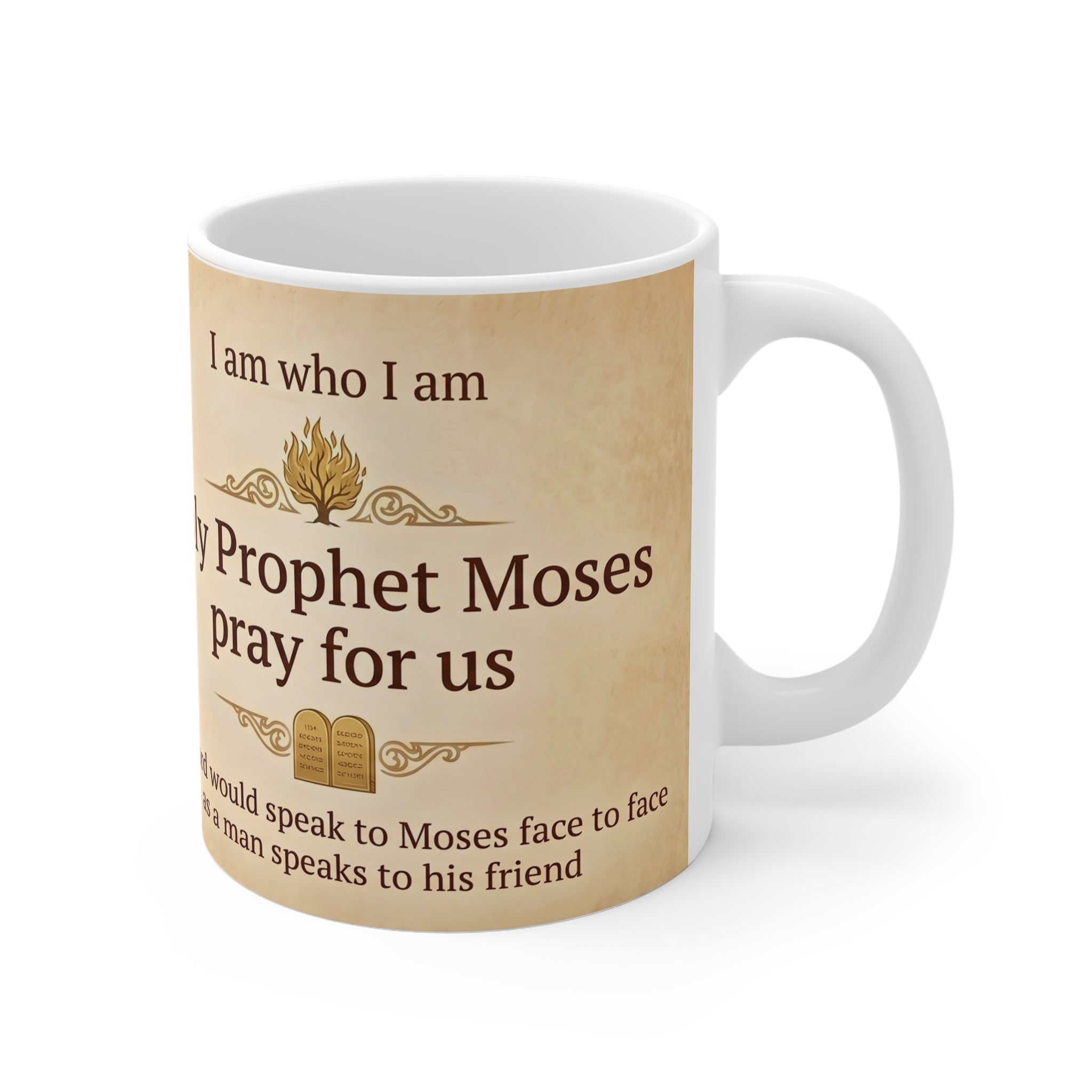 Saint Moses the Prophet White Coffee Mug