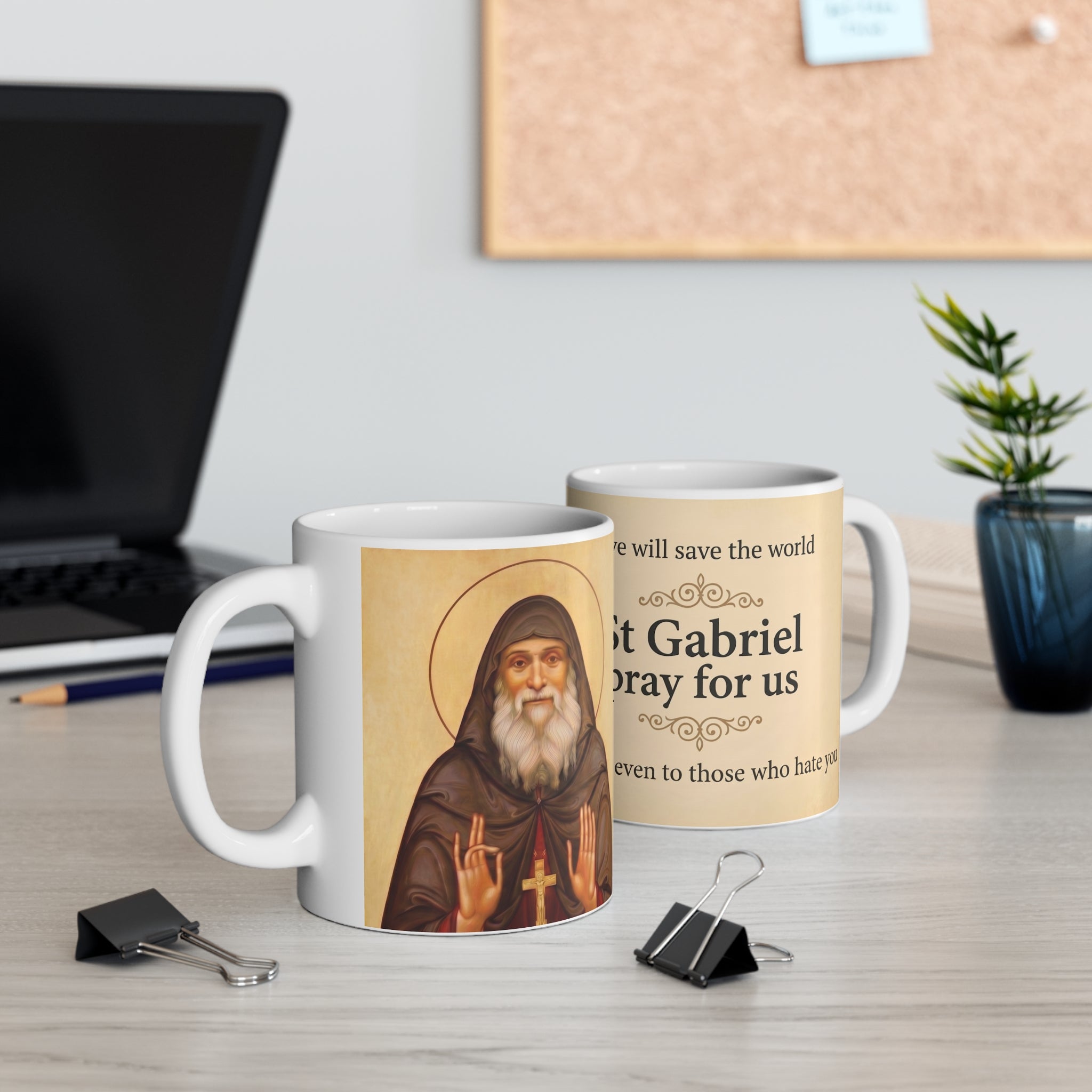 Saint Gabriel of Georgia Orthodox Christian Coffee Mug — Christian Gift Idea