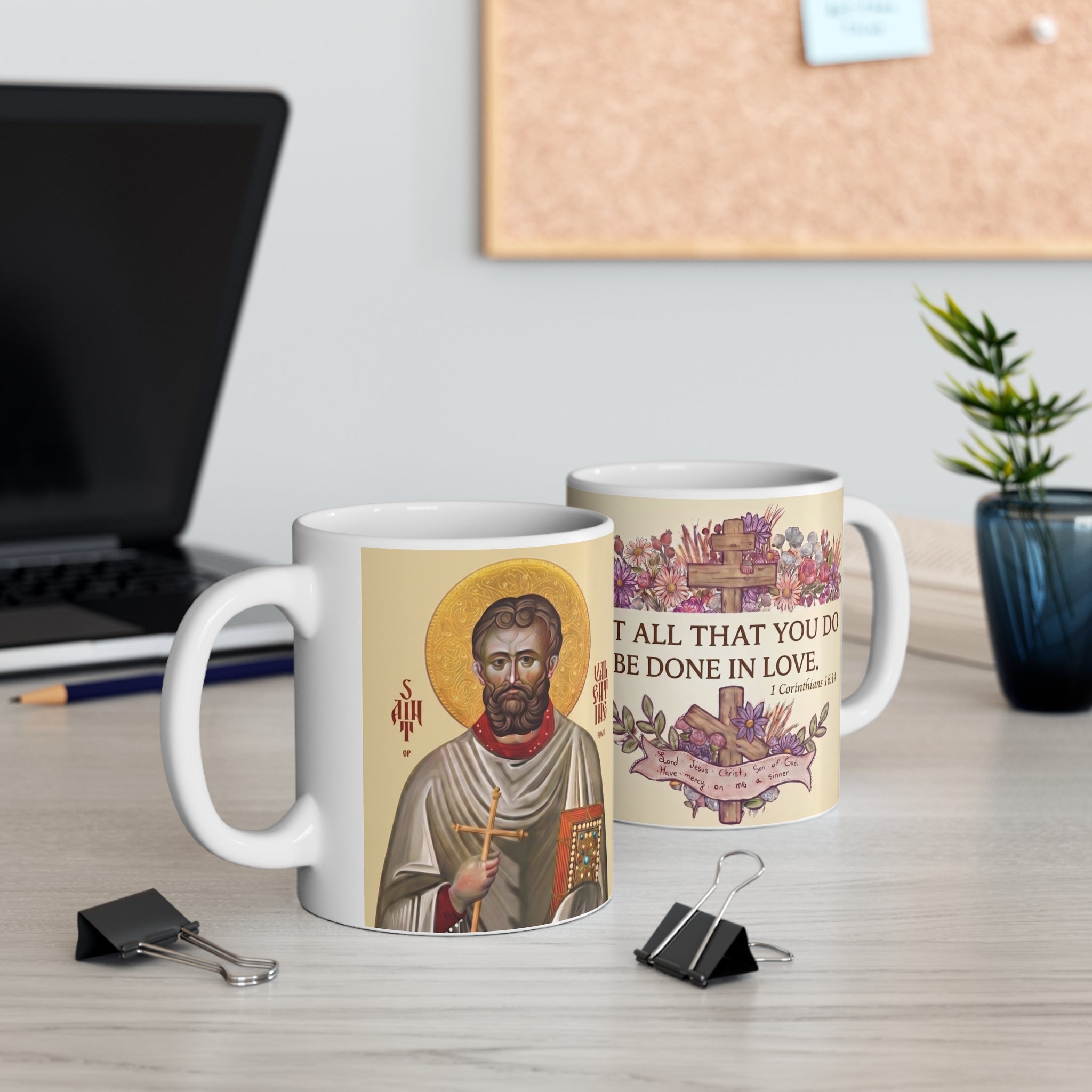 Saint Valentine Orthodox Christian Coffee Mug — Christian Gift Idea