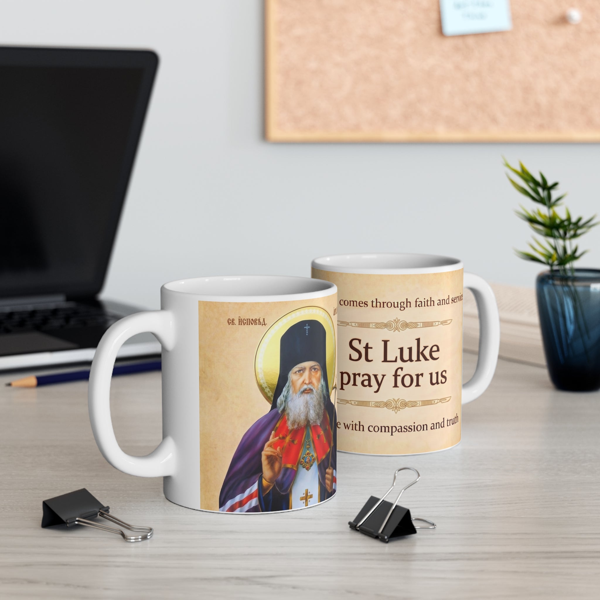 Saint Luke the Surgeon Orthodox Christian Coffee Mug — Christian Gift Idea