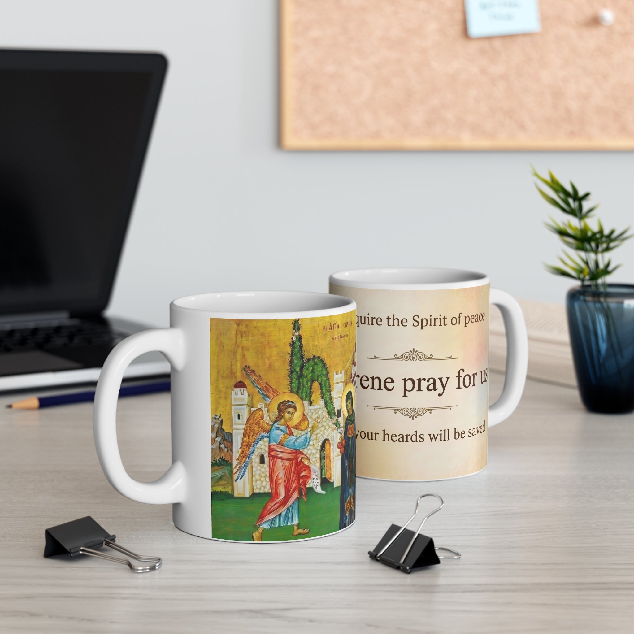 Saint Irene the Great Martyr Orthodox Christian Coffee Mug — Christian Gift Idea