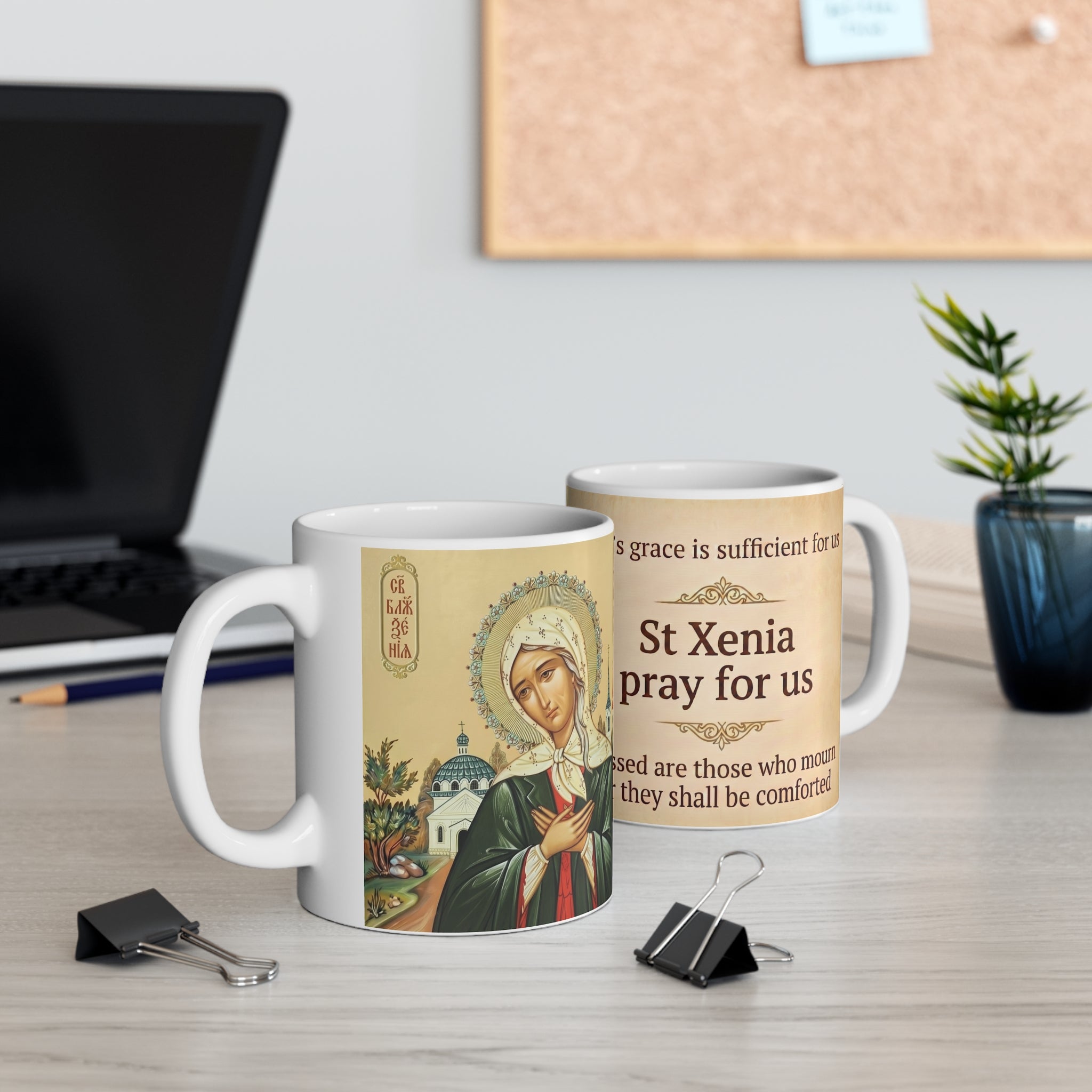Saint Xenia of Saint Petersburg Orthodox Christian Coffee Mug — Christian Gift Idea