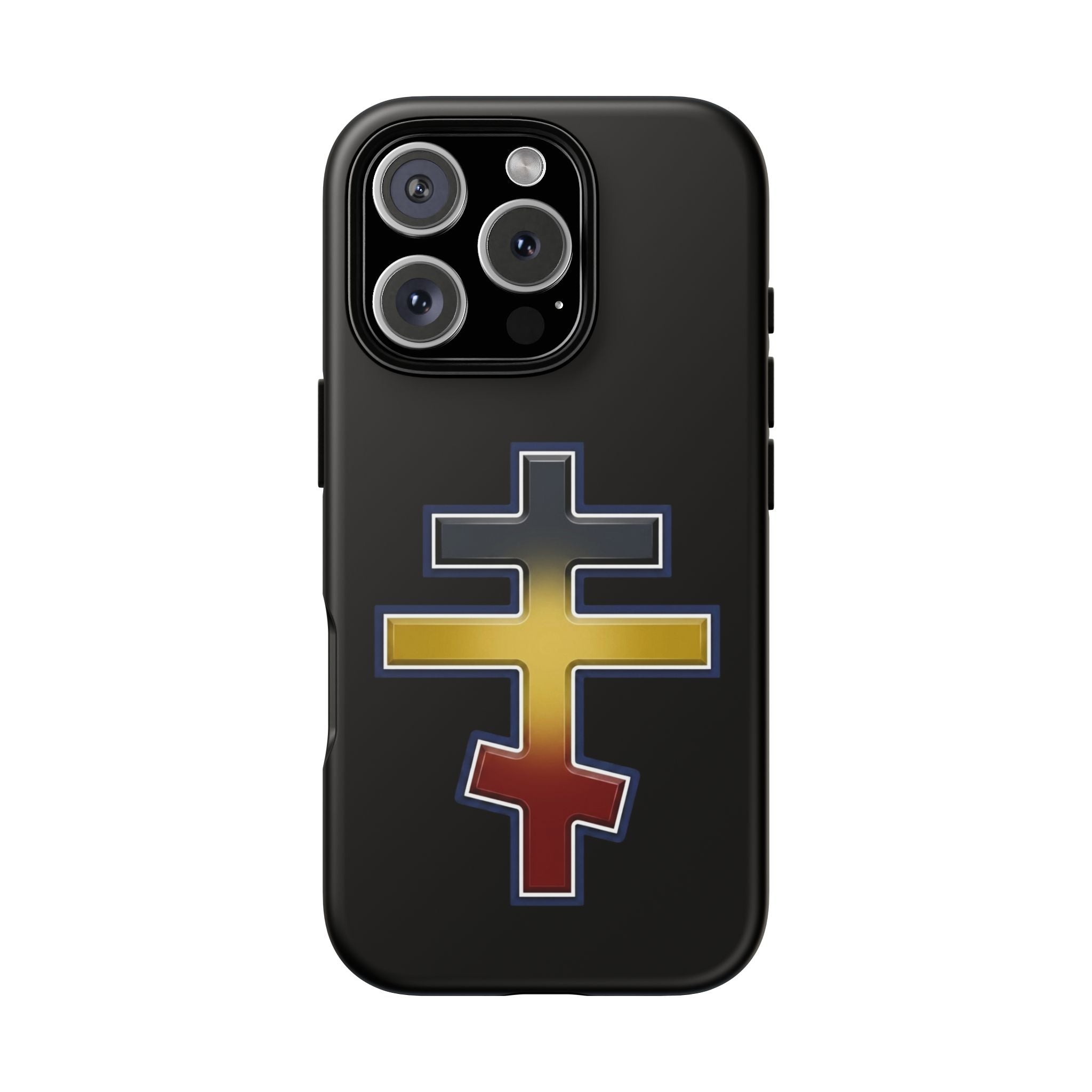 Ugandan Orthodox Cross design on a matte phone case