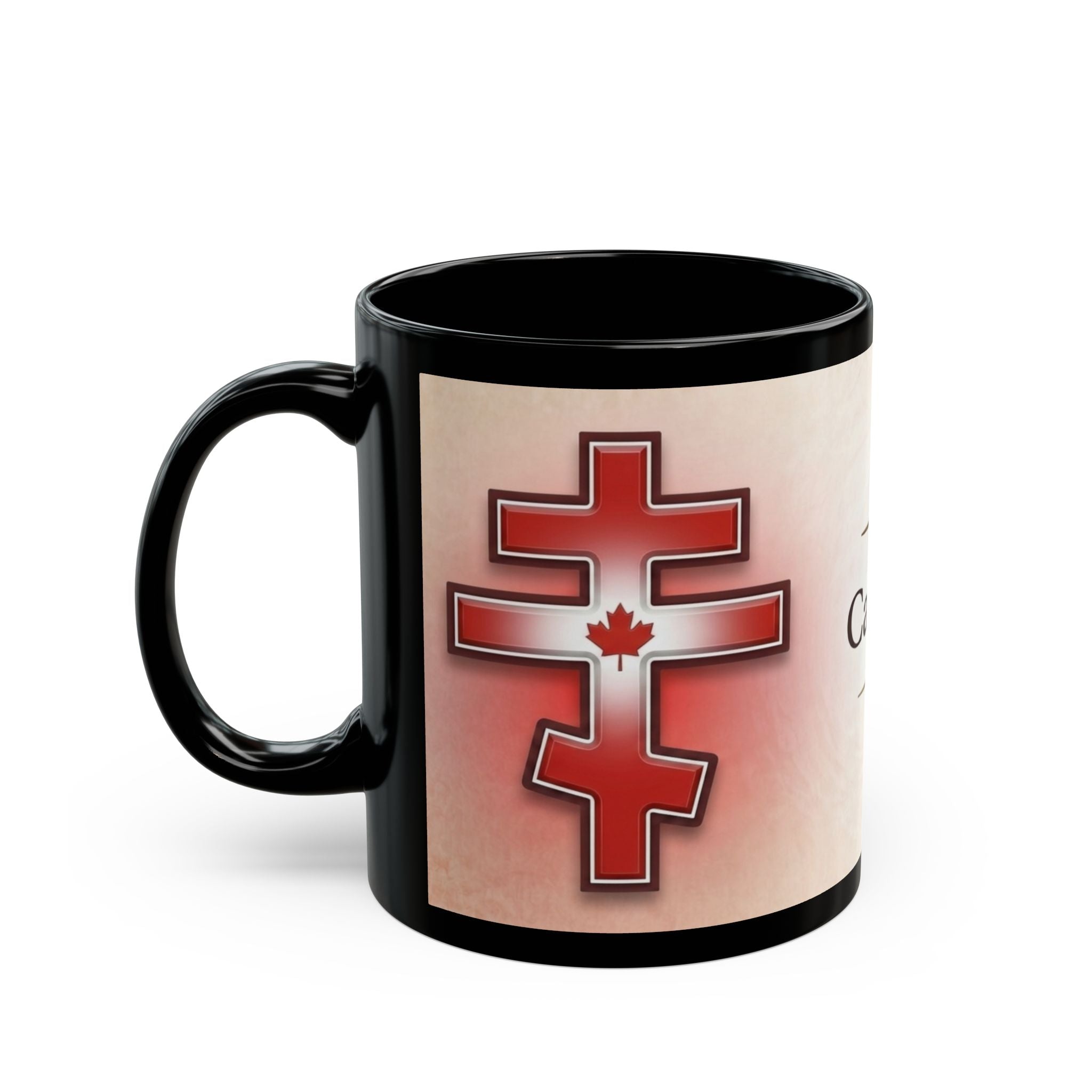 Canadian Orthodox Christian Black Coffee Mug — Orthodox Christian Gift