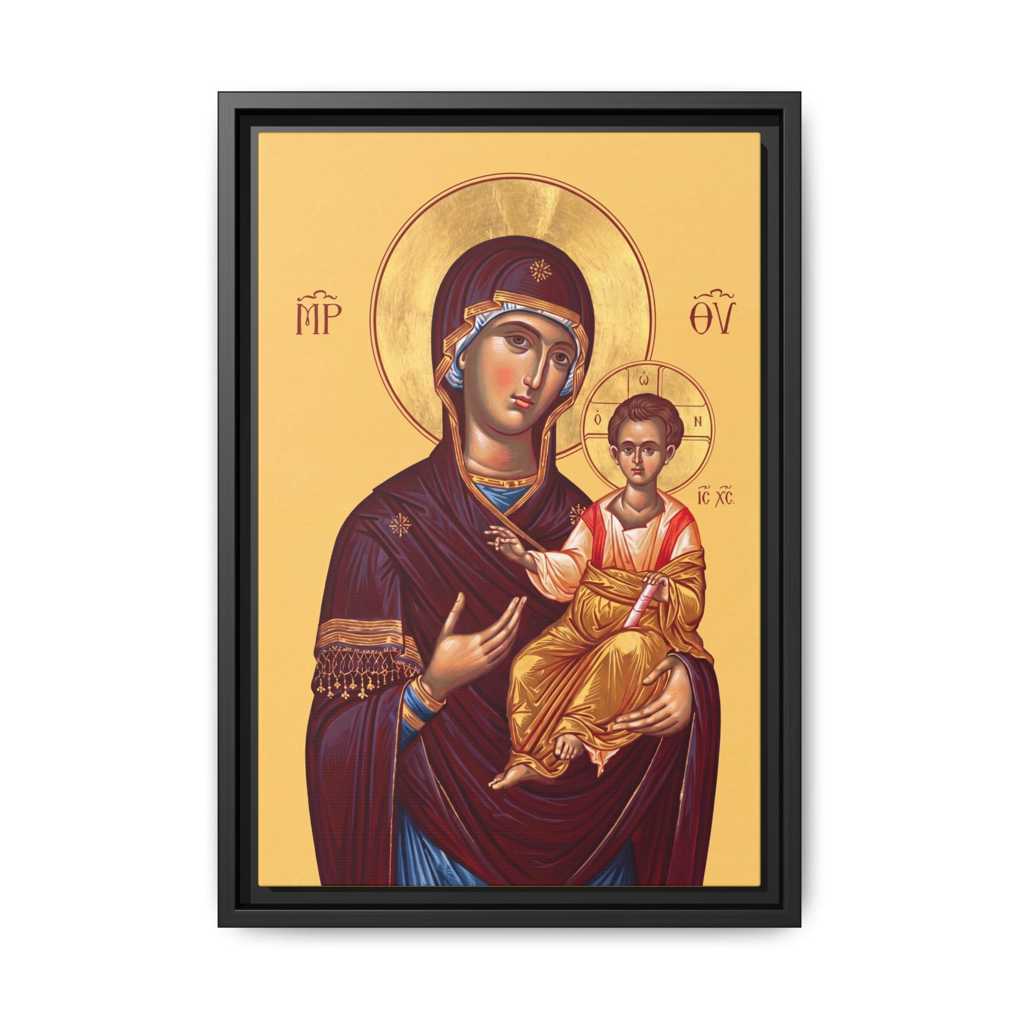 Theotokos Hodegetria Framed Canvas Icon