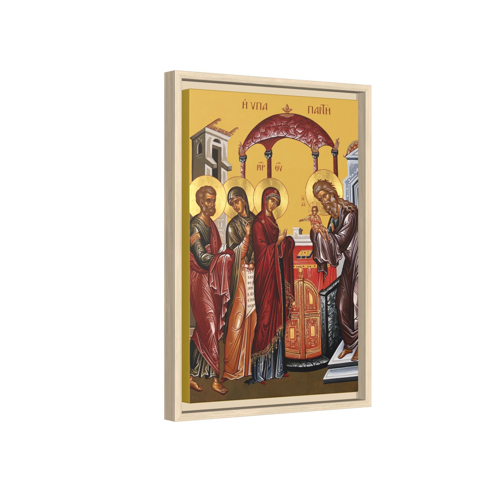 Meeting of the Lord Candlemas Framed Canvas Icon