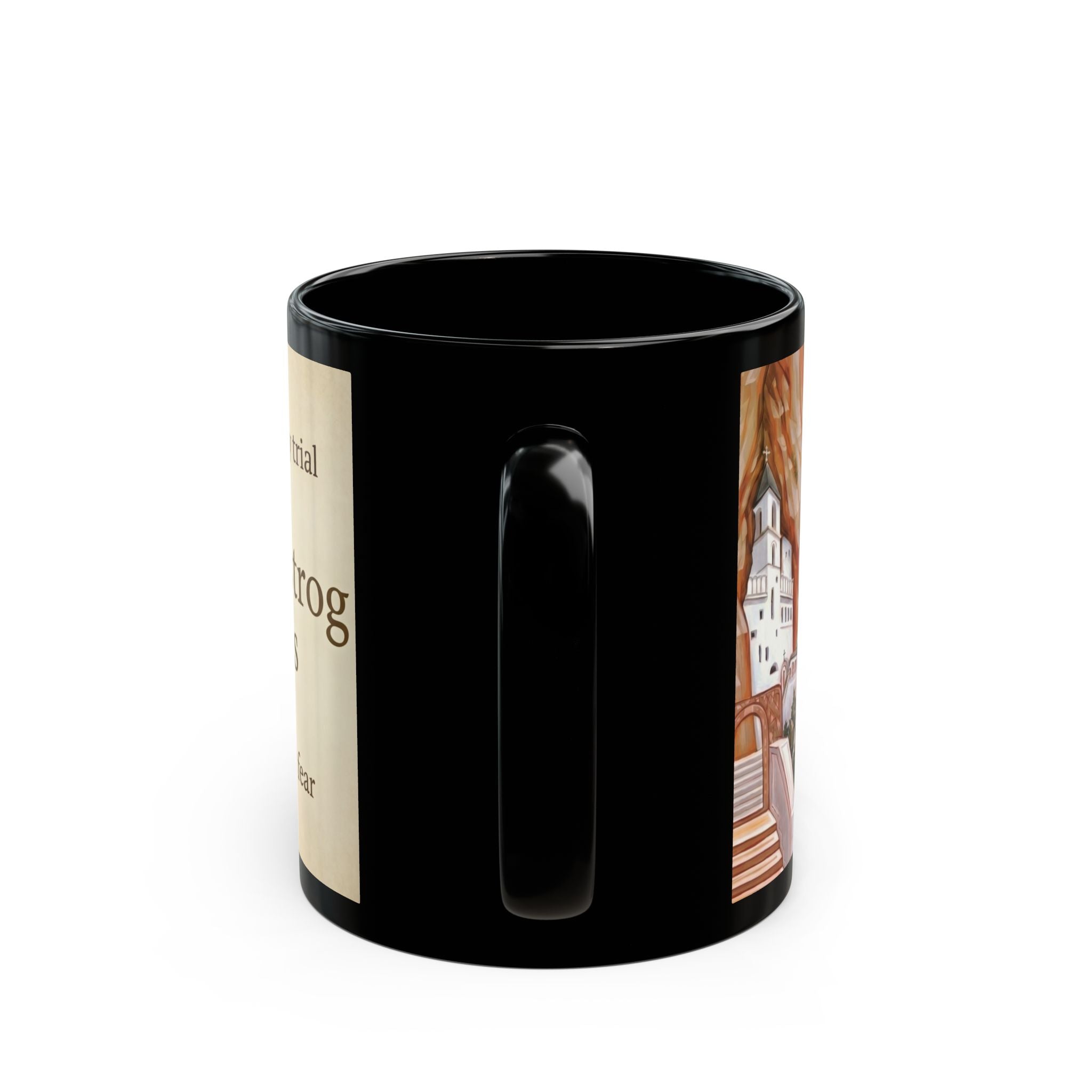 Saint Basil of Ostrog Orthodox Christian Black Coffee Mug — Orthodox Faith Gift