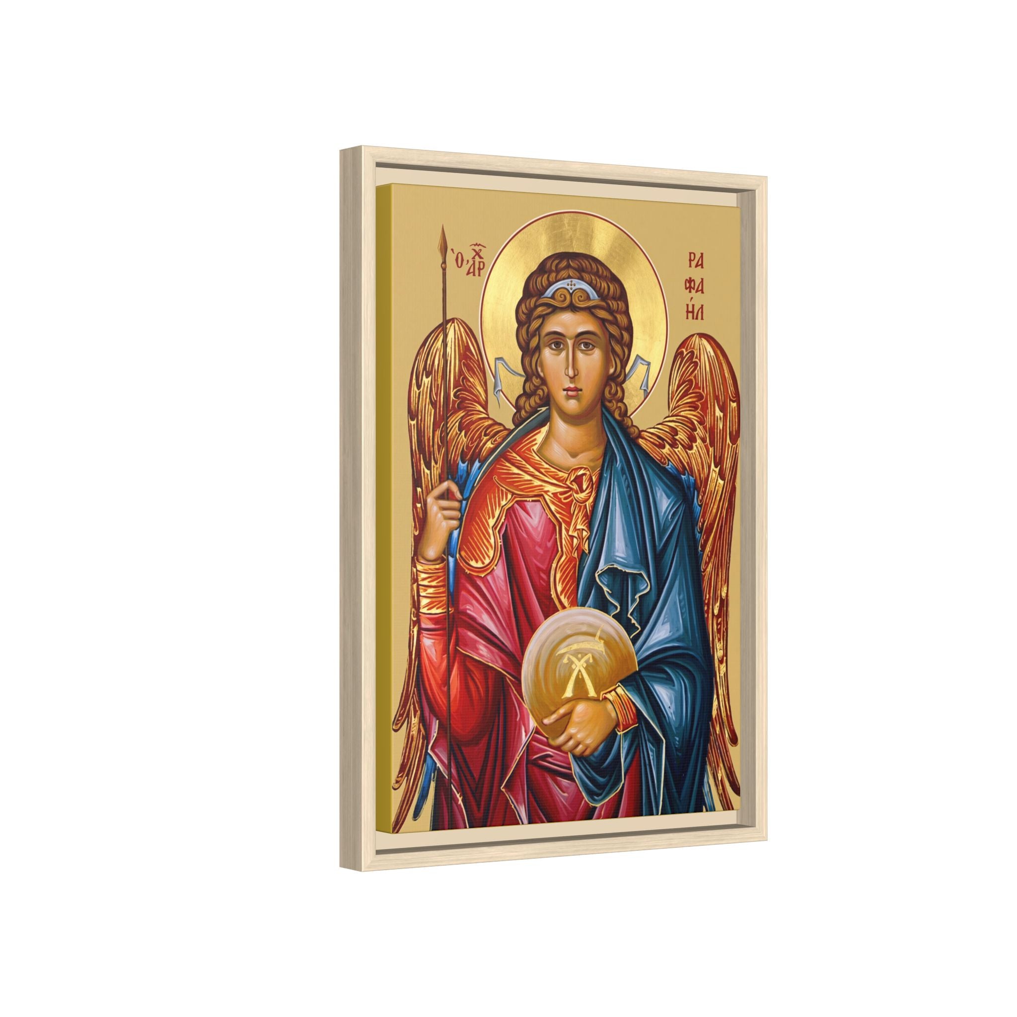Archangel Raphael Framed Canvas Icon