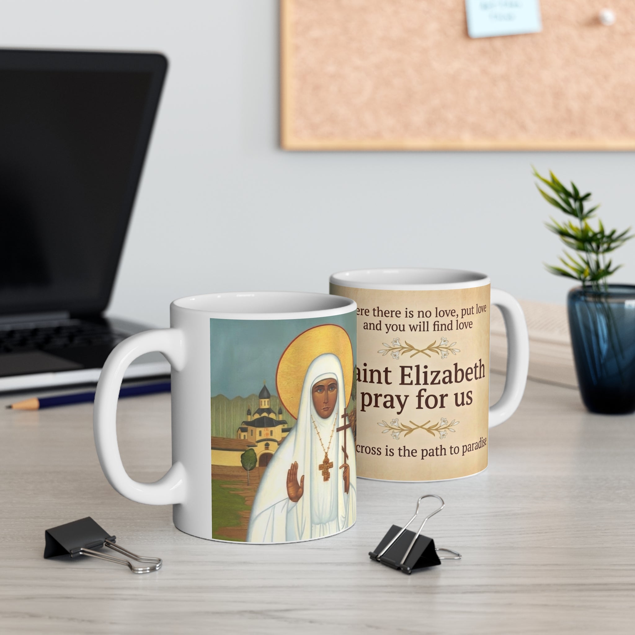 New Martyr Elizabeth White Coffee Mug
