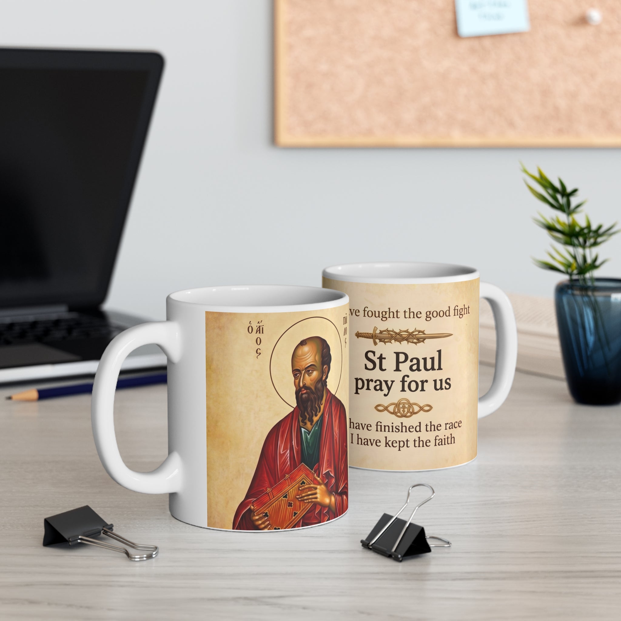 Saint Paul the Apostle Orthodox Christian Coffee Mug — Christian Gift Idea