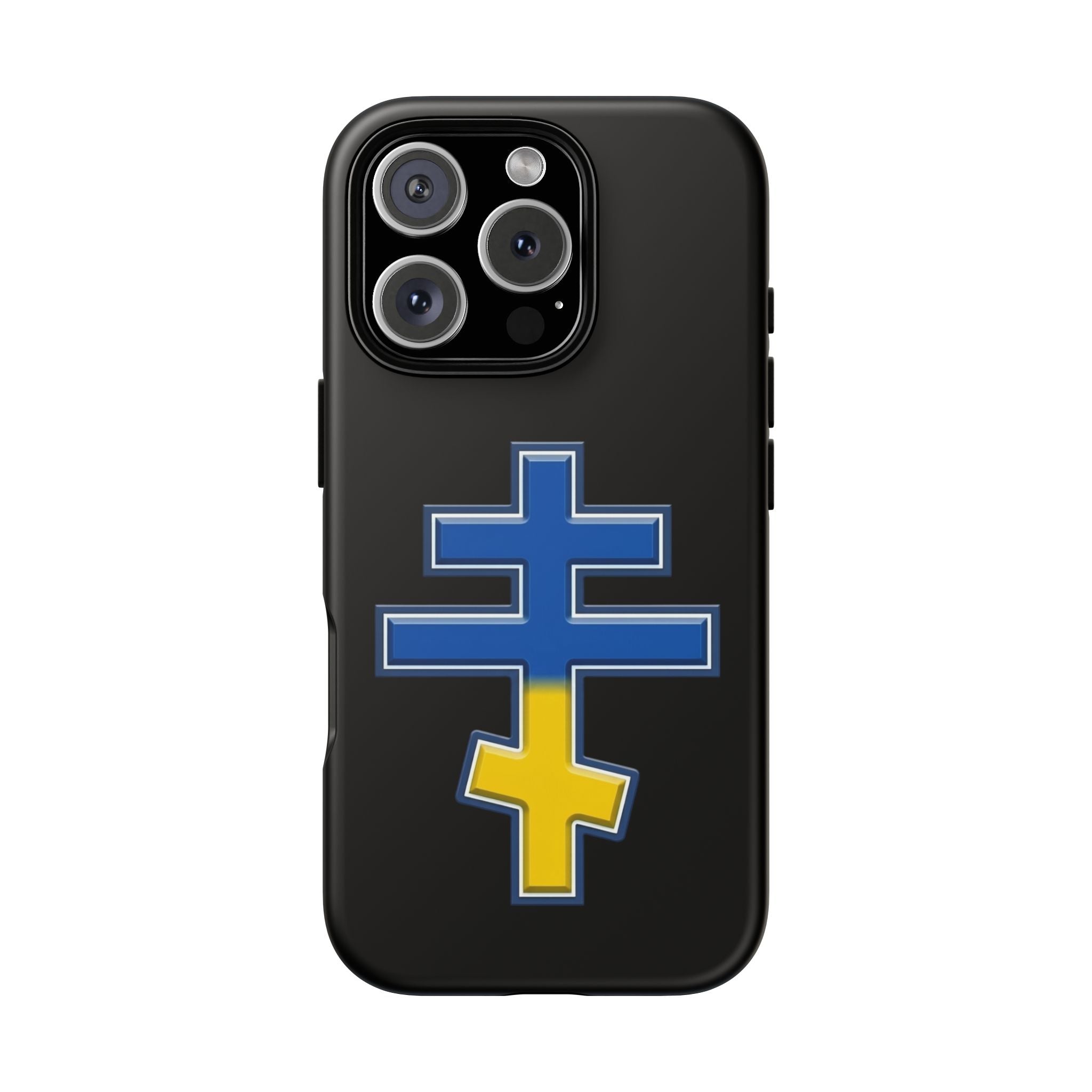 Ukrainian Orthodox Cross design on a matte phone case