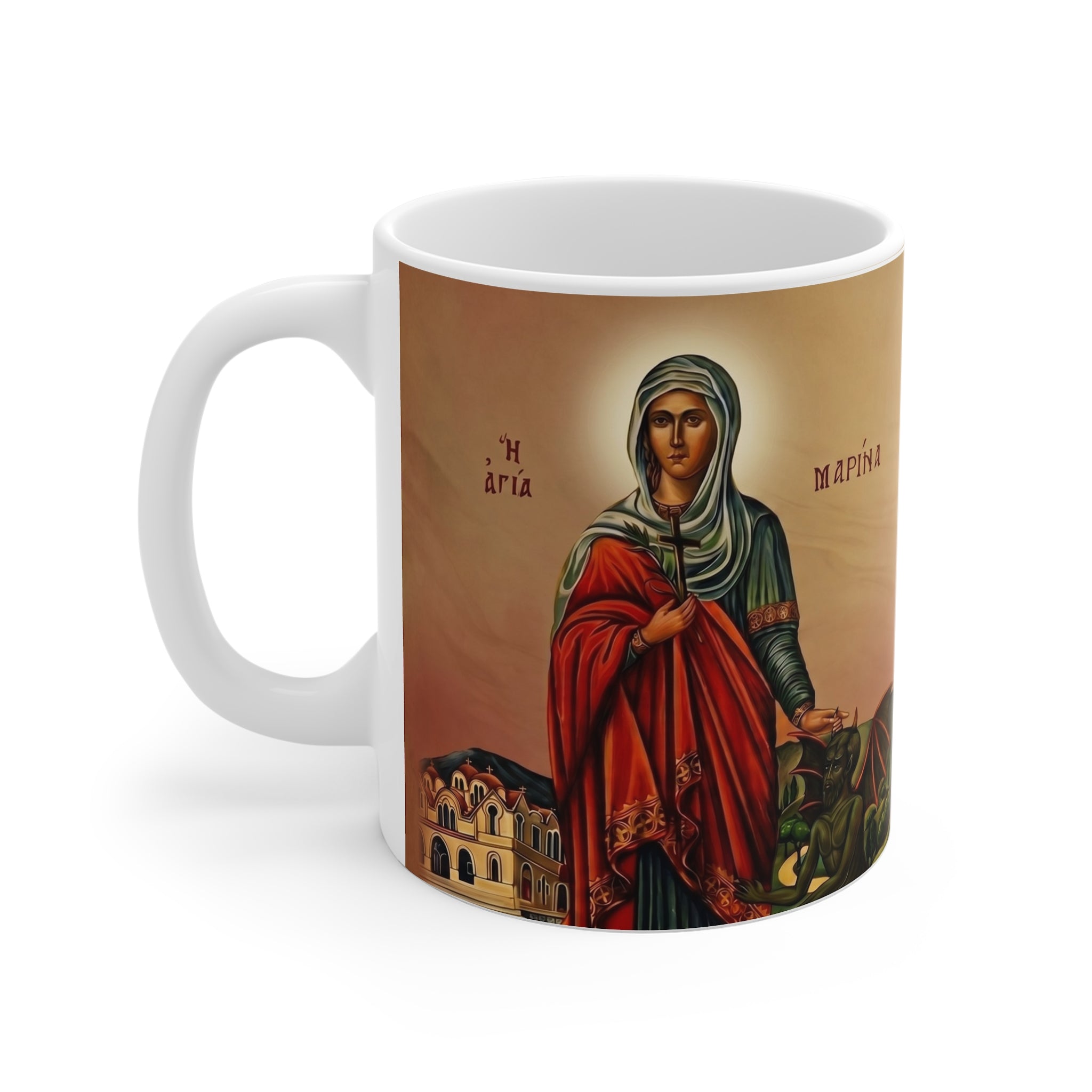 Saint Marina Margaret Orthodox Christian Coffee Mug — Orthodox Christian Gift