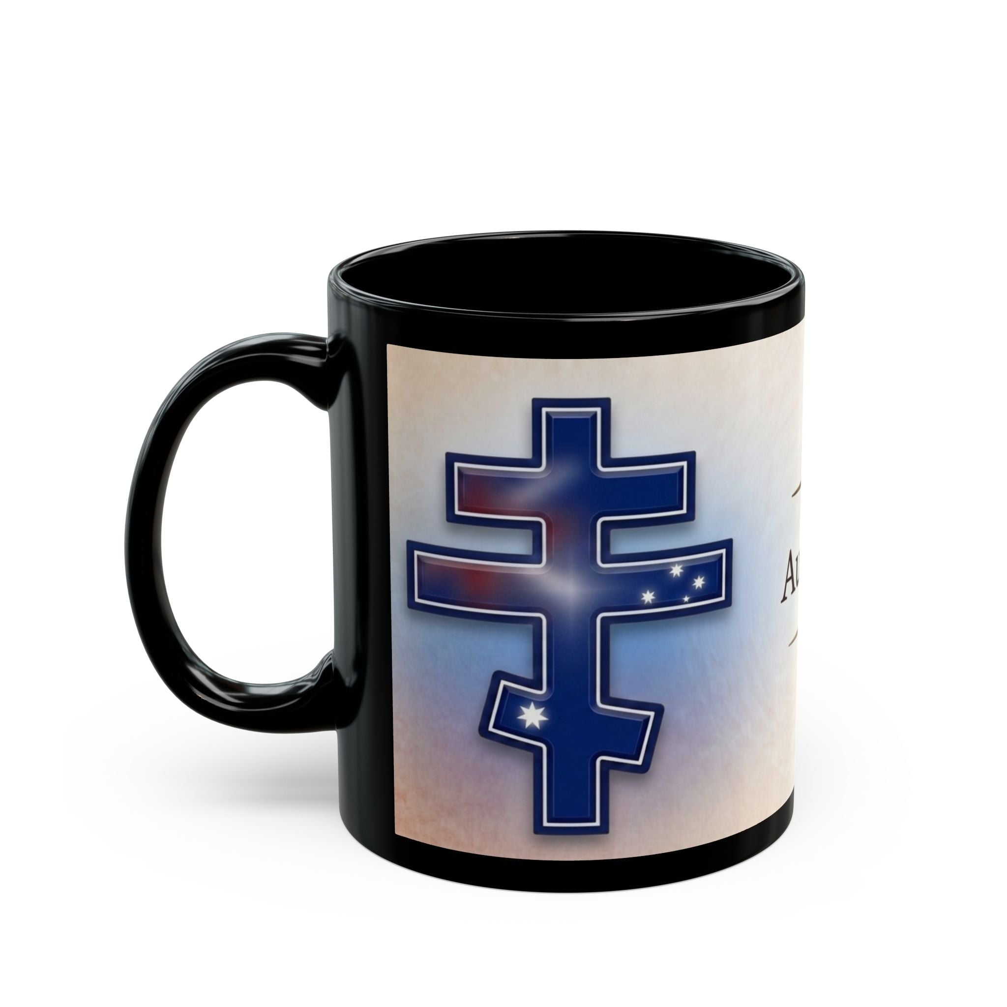 Australian Orthodox Christian Black Coffee Mug — Orthodox Christian Gift