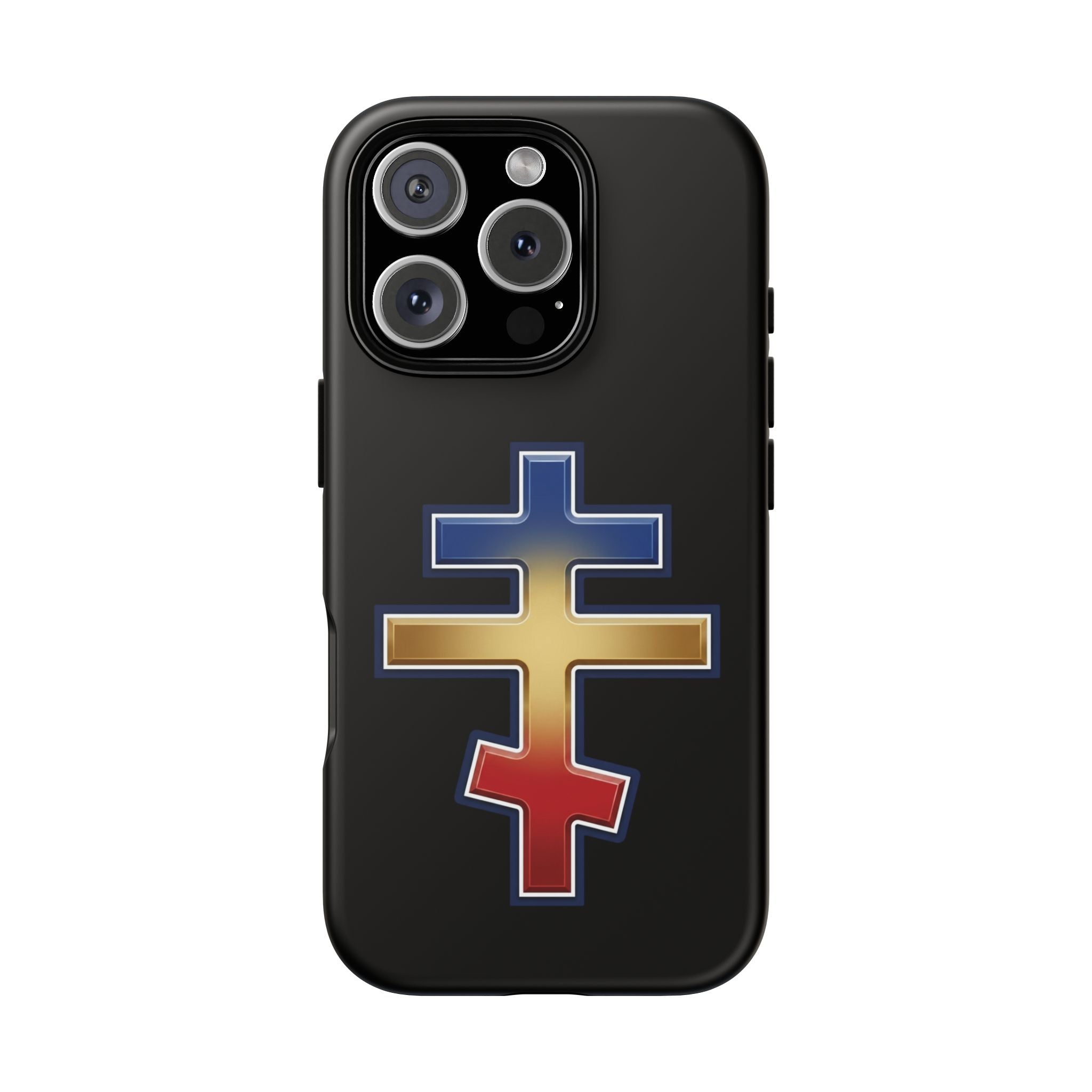 Romanian Orthodox Cross design on a matte phone case