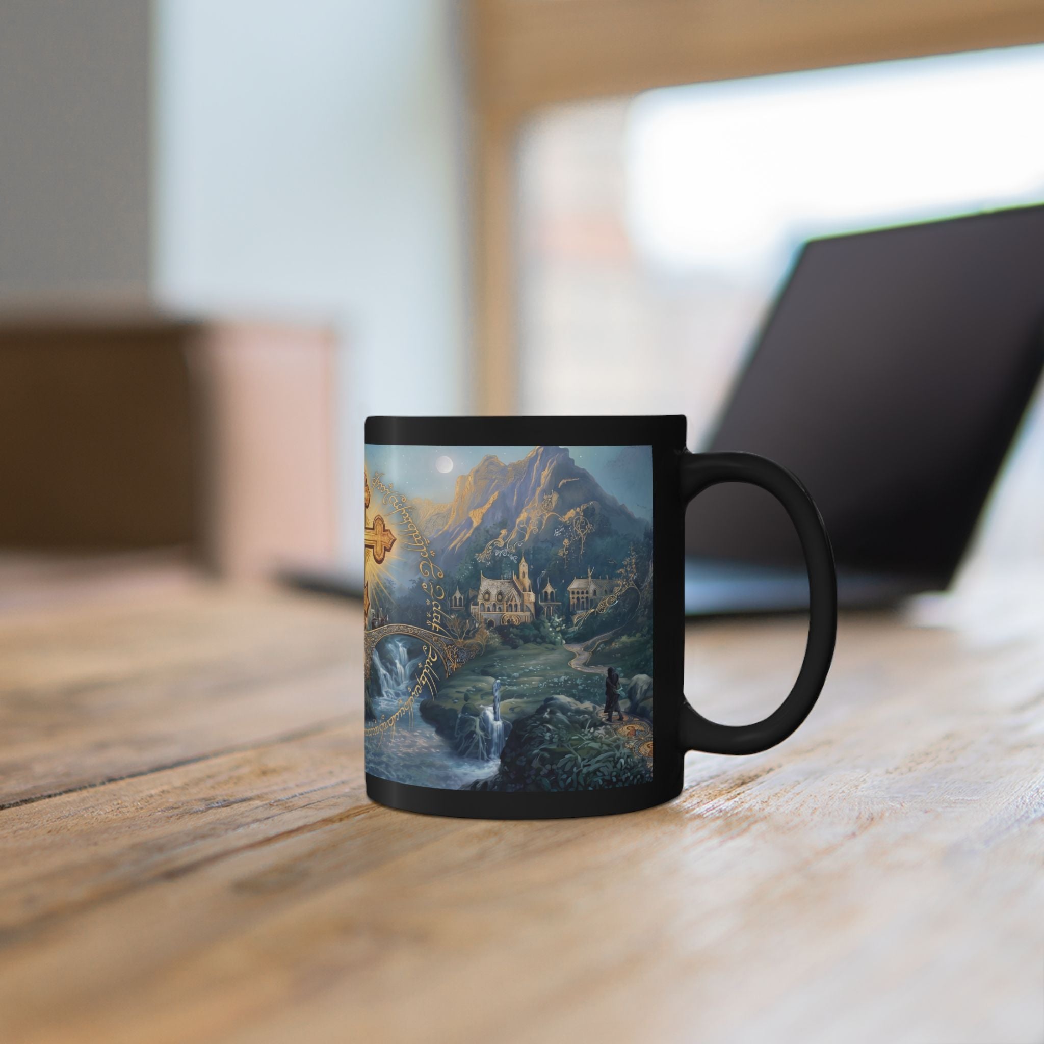 One Faith To Rule Them All Orthodox Christian Black Coffee Mug — Orthodox Mug Gift