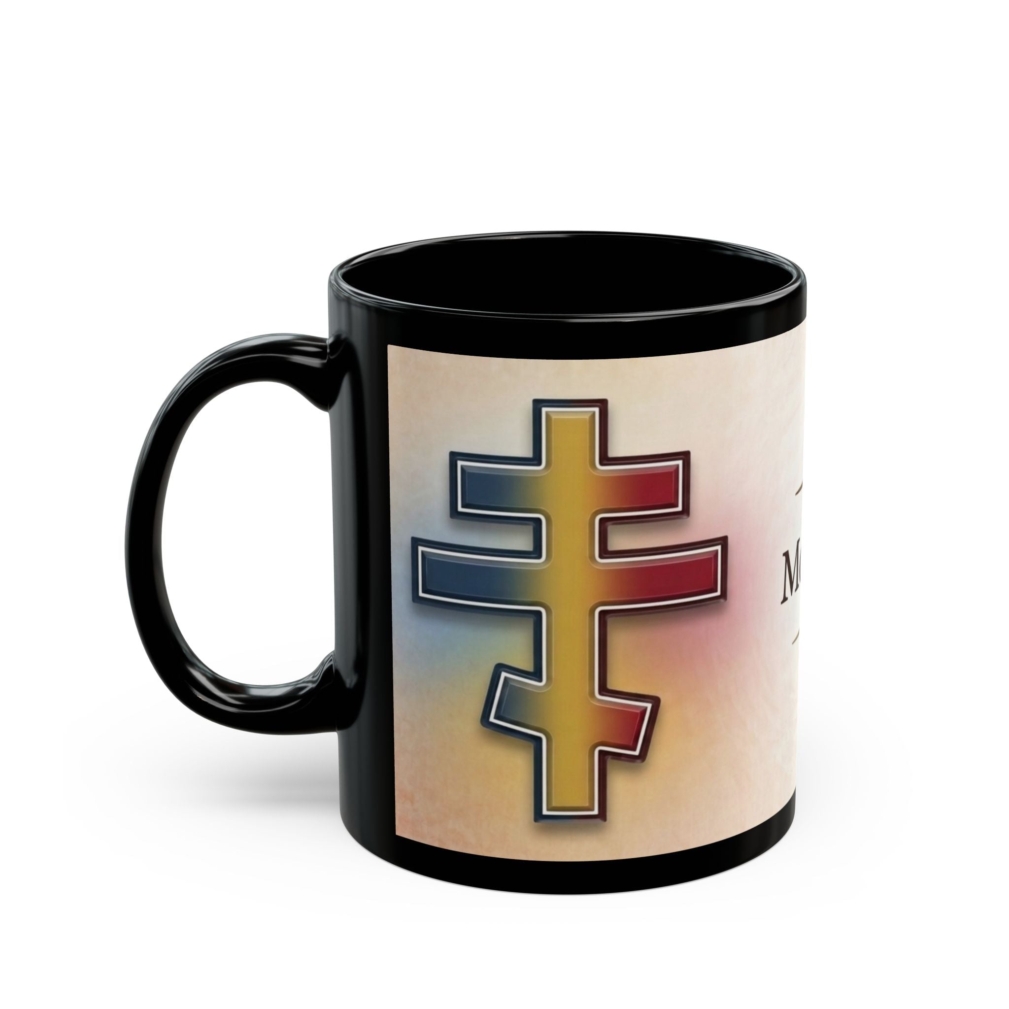Moldovan Orthodox Christian Black Coffee Mug — Orthodox Christian Gift