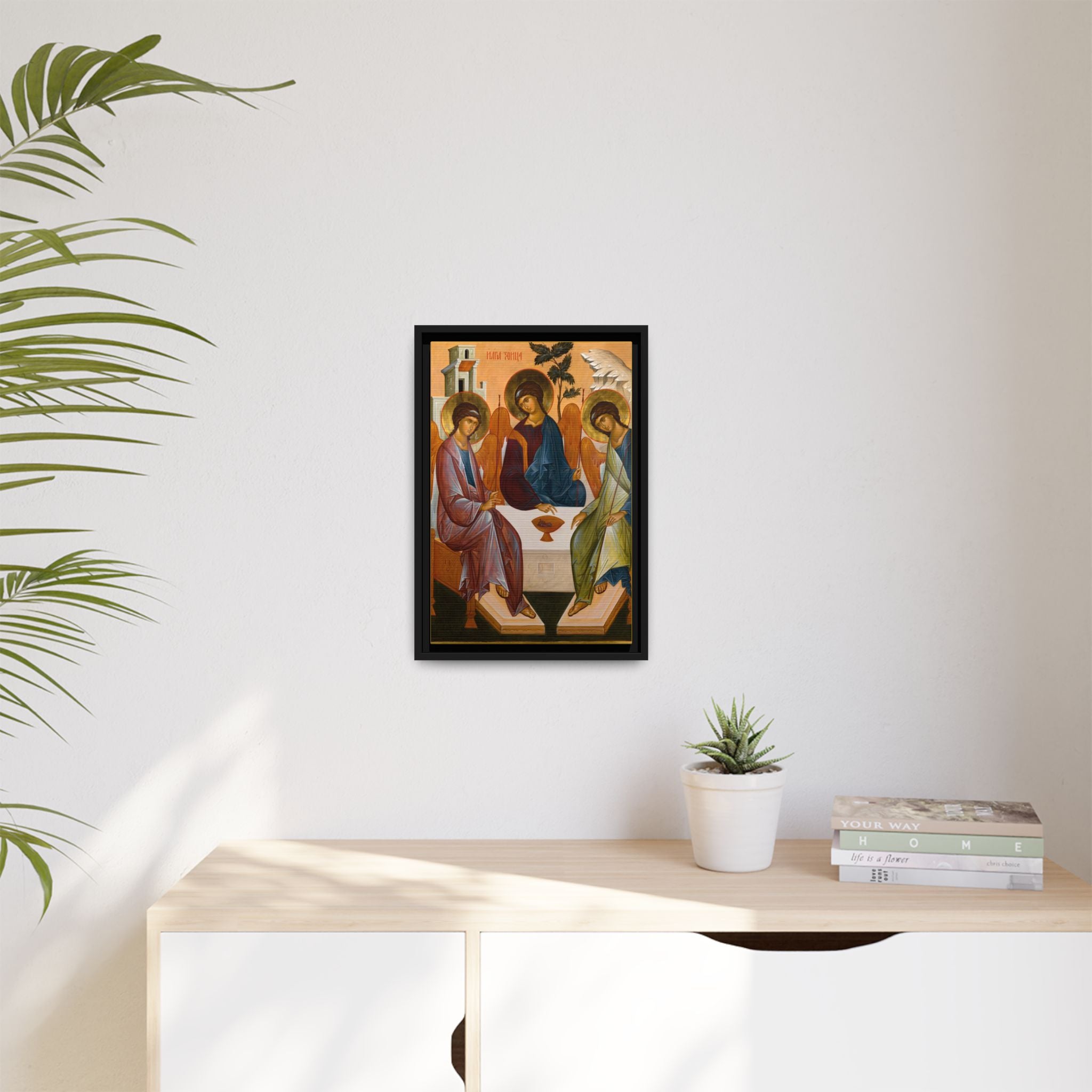 The Holy Trinity Rublev Framed Canvas Icon