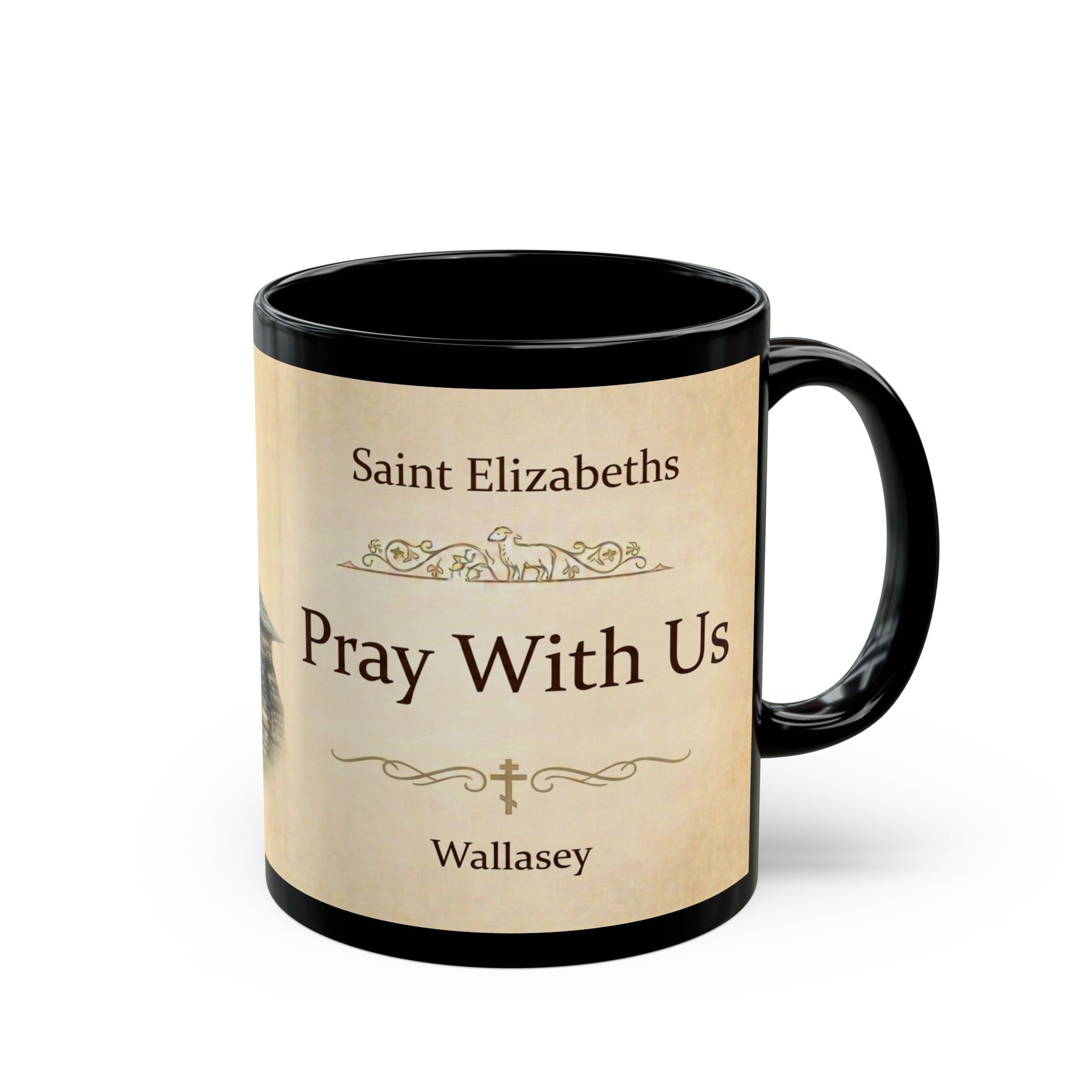 Saint Elizabeth Church Wallasey Orthodox Christian Black Coffee Mug — Christian Coffee Mug