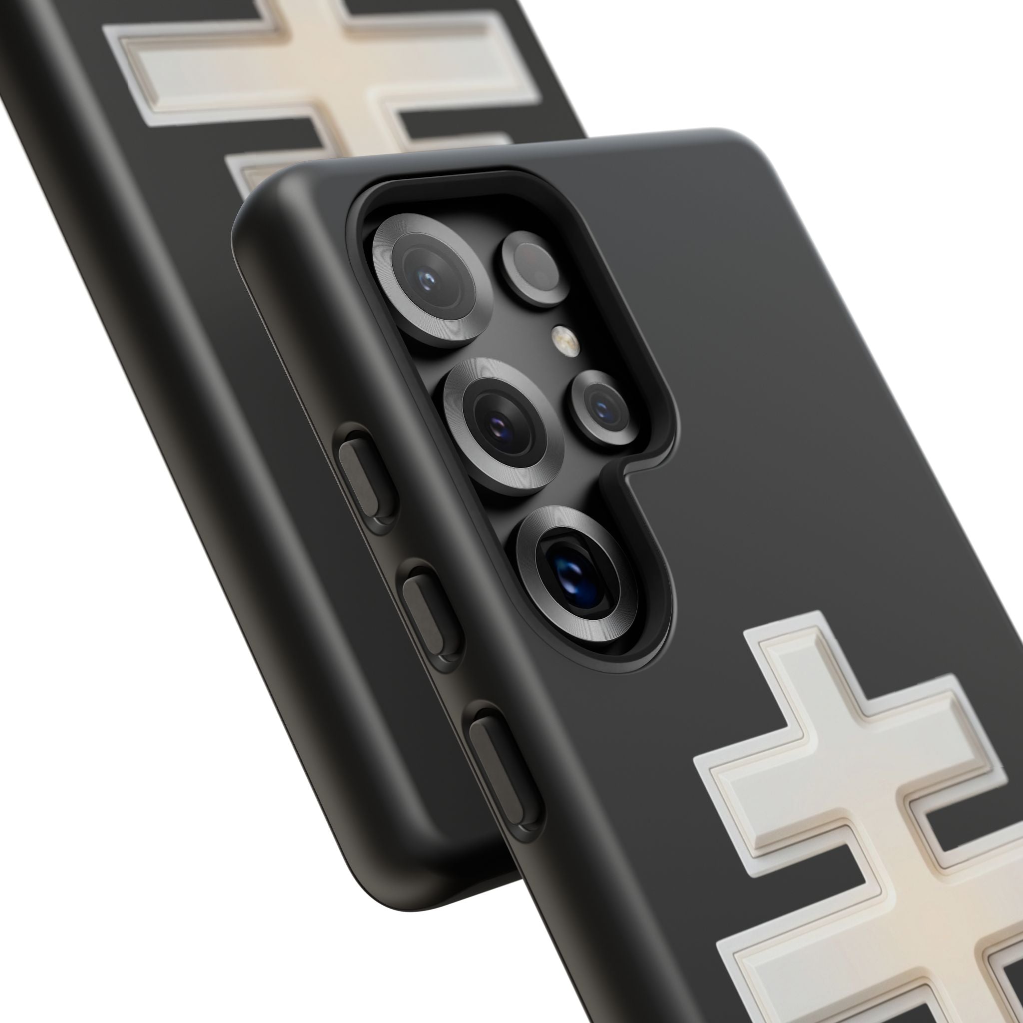 Classic white classic Orthodox cross design on a matte phone case — additional view 9