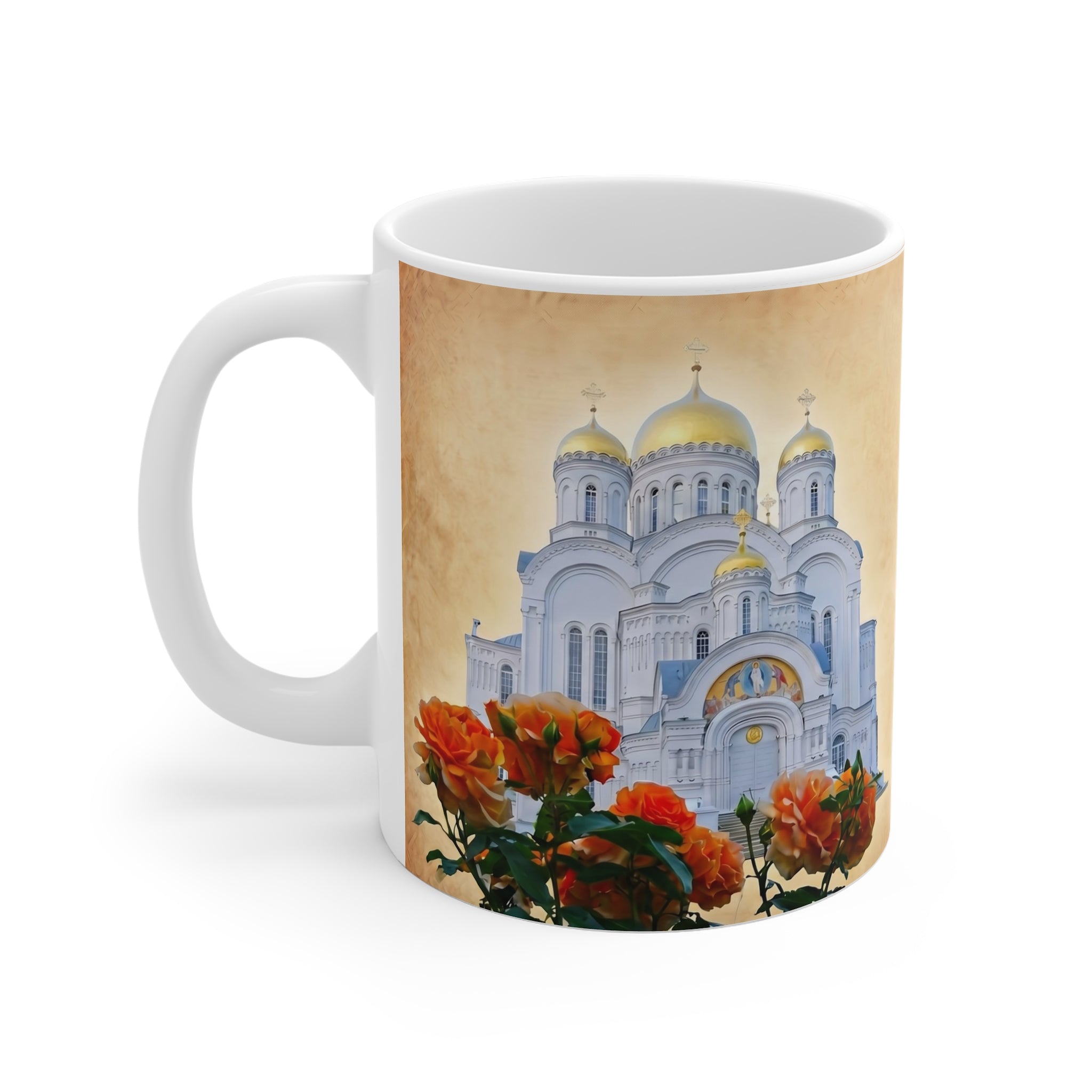 Saint Seraphim of Diveyevo Monastery White Coffee Mug